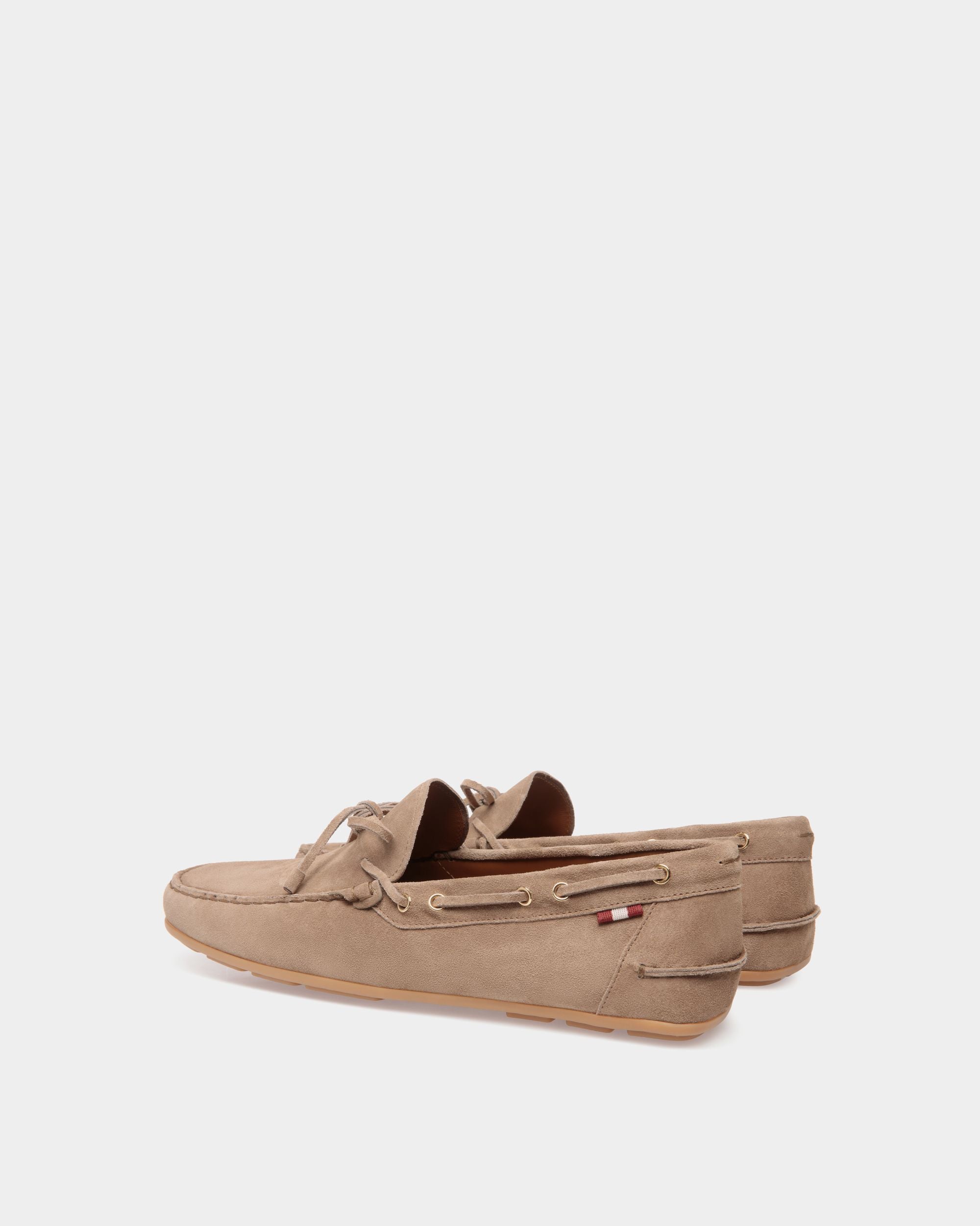 Clay Driver in Taupe Suede - Men's - Bally - 03