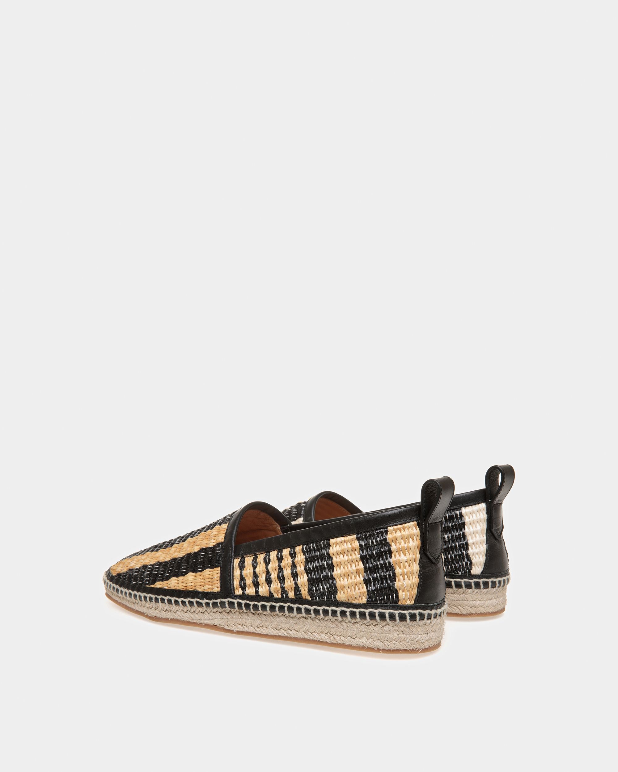 Karakas Espadrilles In Black And Bone Fabric - Men's - Bally - 03