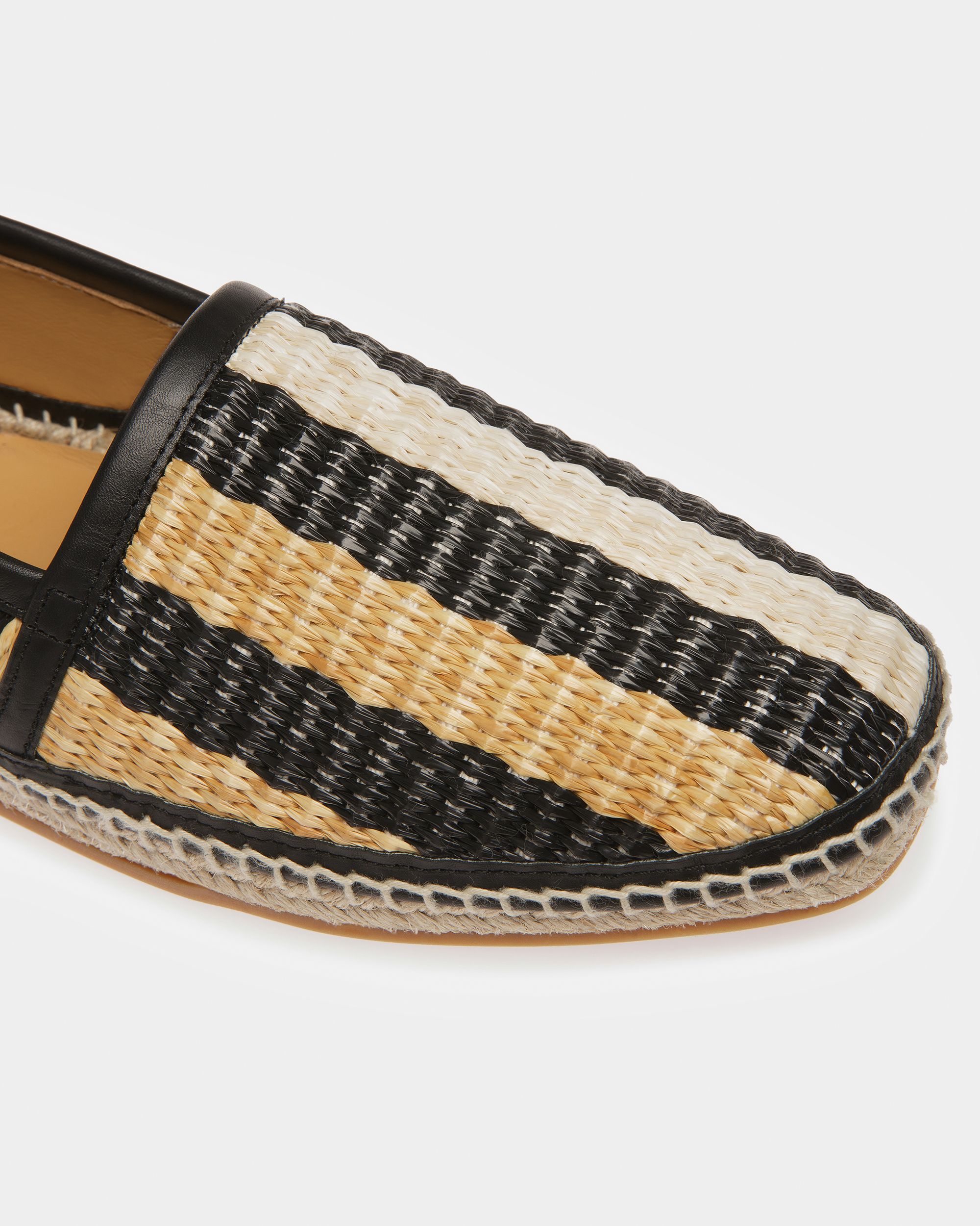 Karakas Espadrilles In Black And Bone Fabric - Men's - Bally - 05