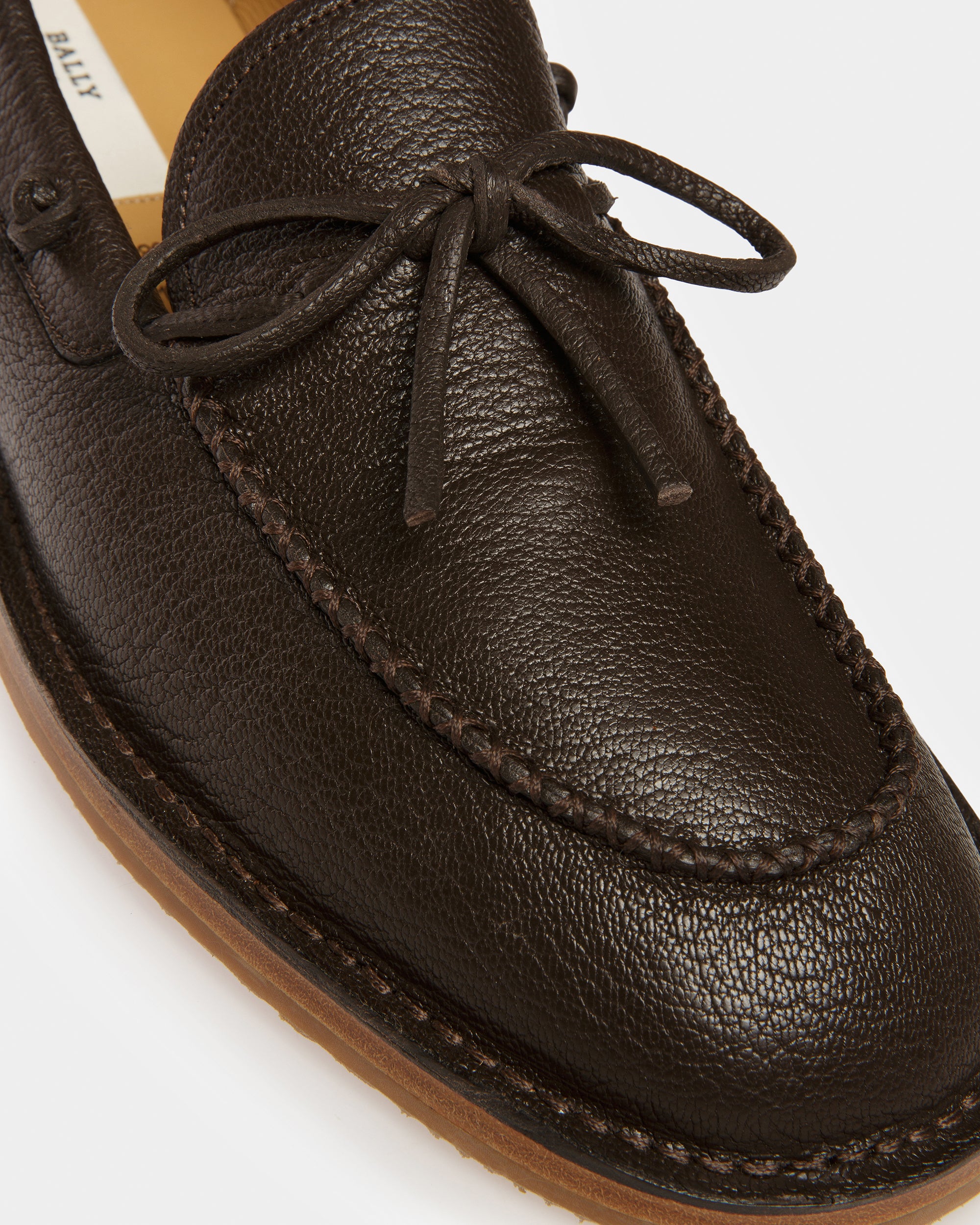 Fogar Leather Loafers In Brown - Men's - Bally - 06
