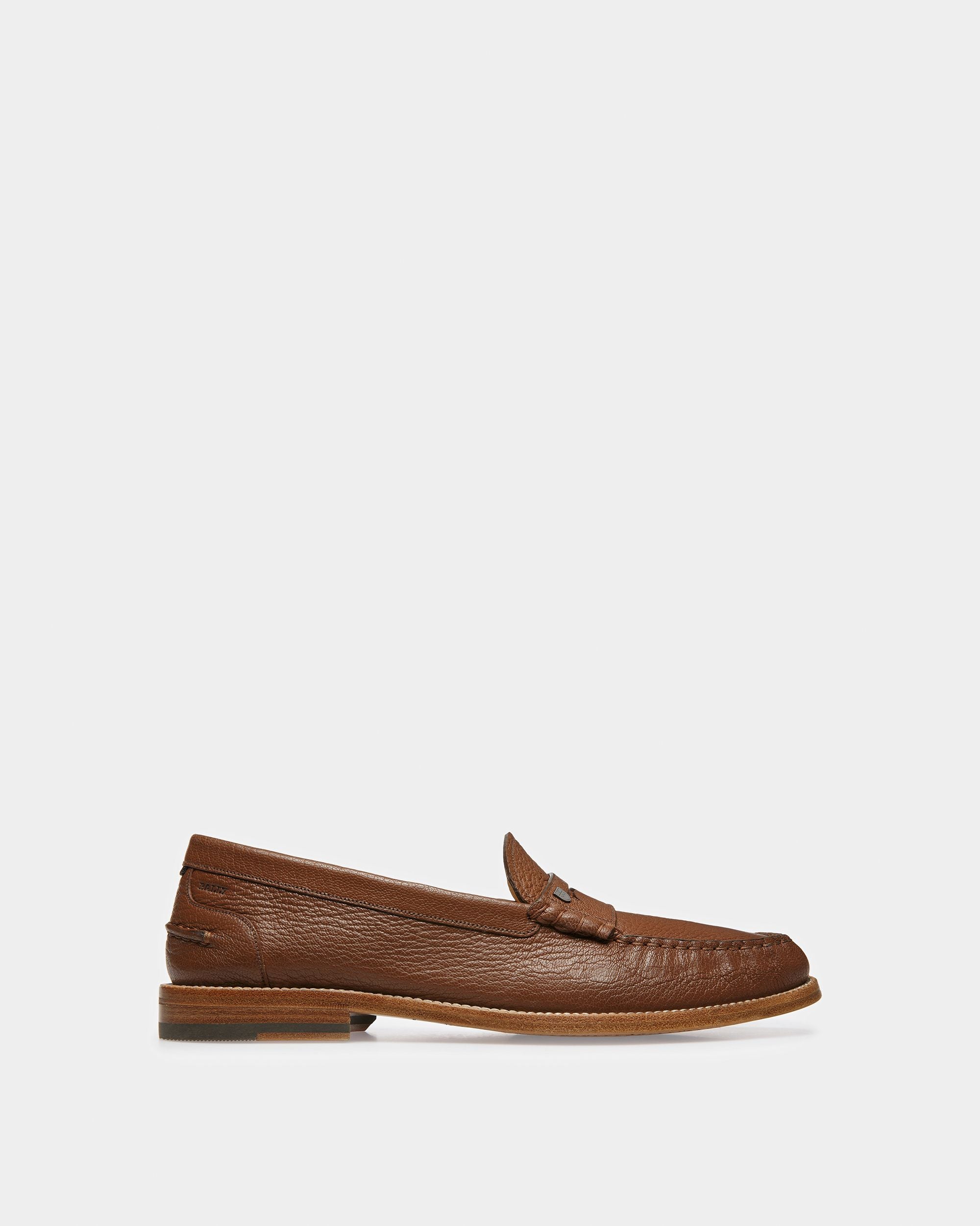 Ron Leather Moccasins In Brown - Men's - Bally - 01
