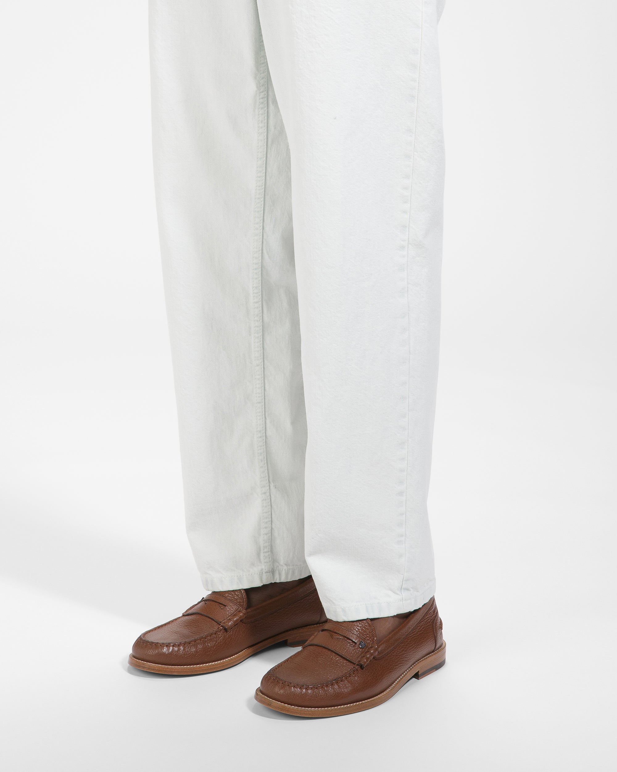 Ron Leather Moccasins In Brown - Men's - Bally - 07