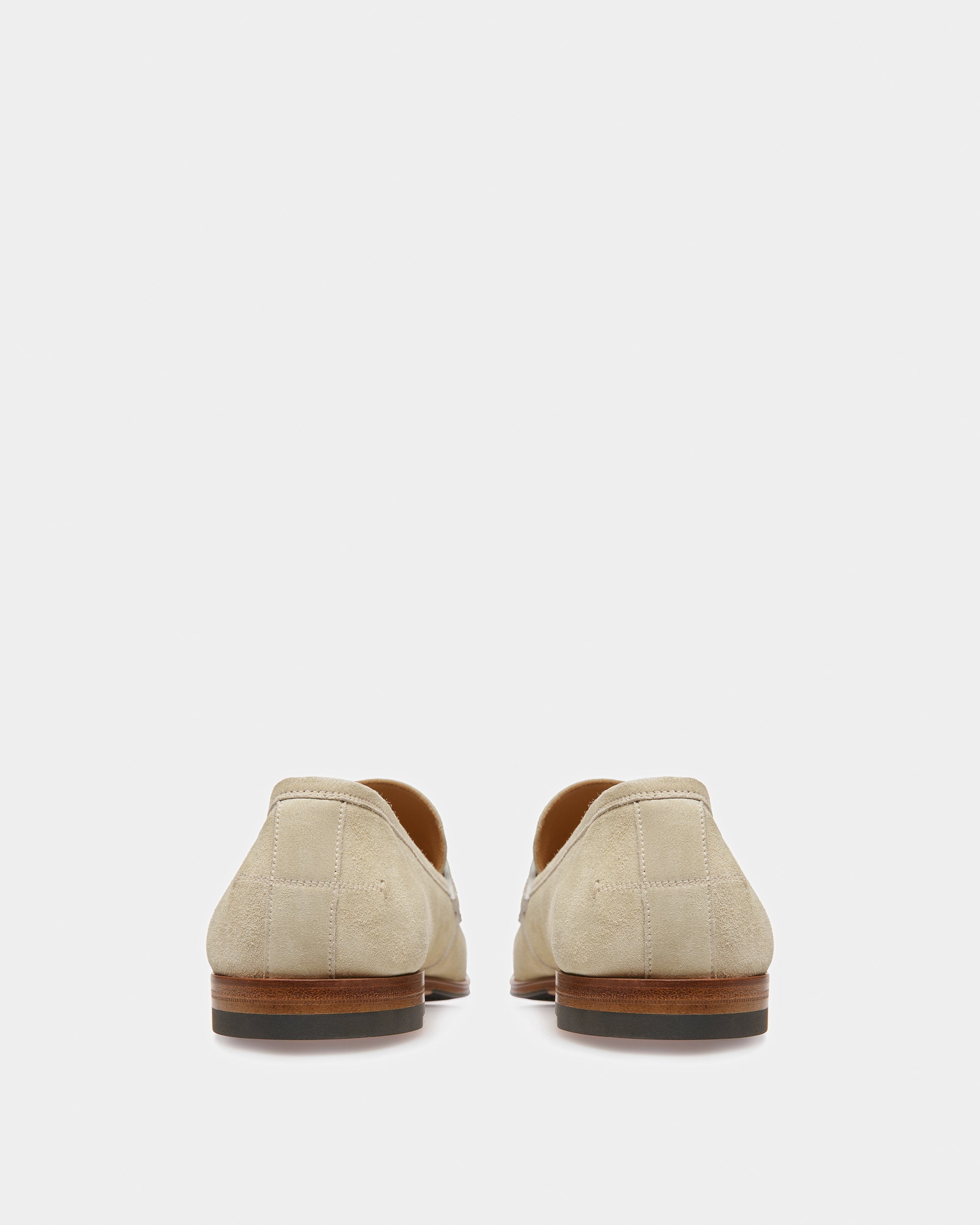 Webb Leather Loafers In Fossil - Men's - Bally - 04