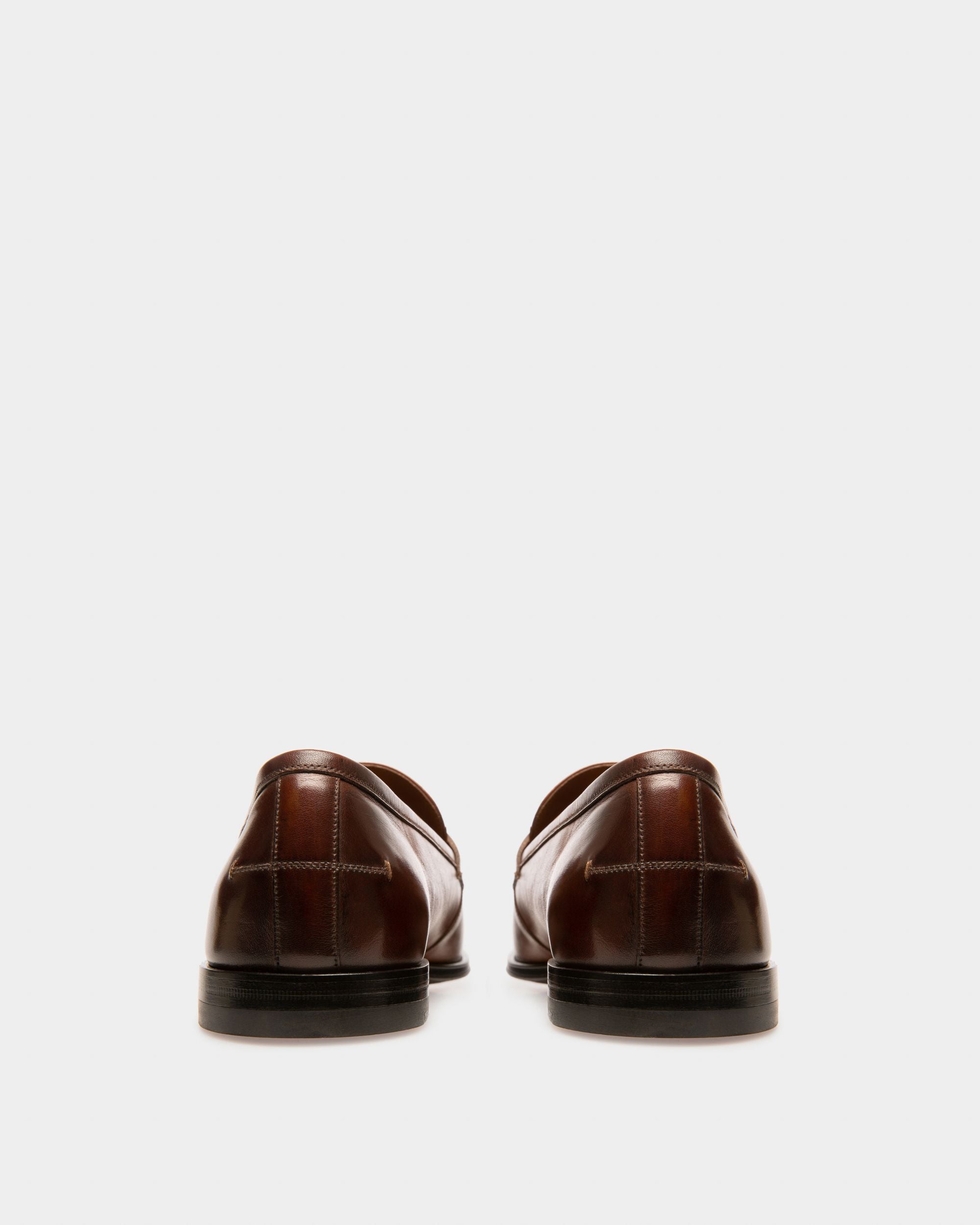 Webb Leather Loafers In Brown - Men's - Bally - 03