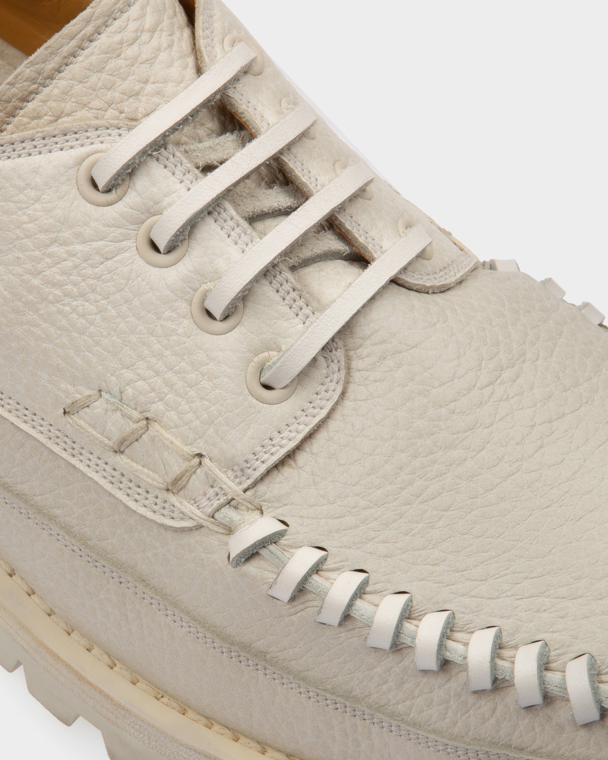 Trendal Leather Moccasins In White - Men's - Bally - 06