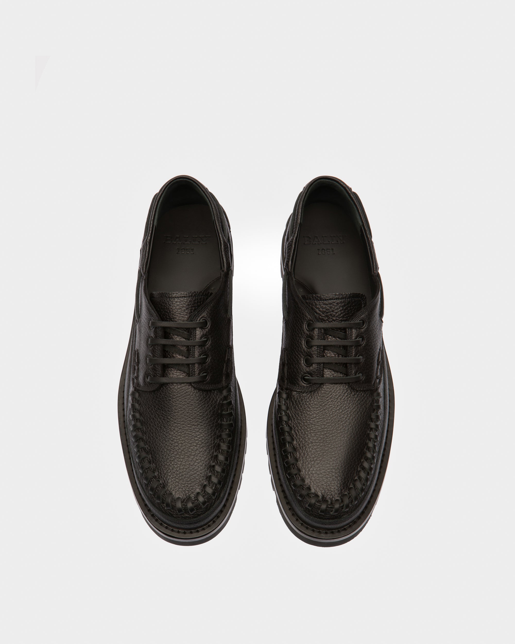 Trendal Leather Moccasins In Black - Men's - Bally - 02