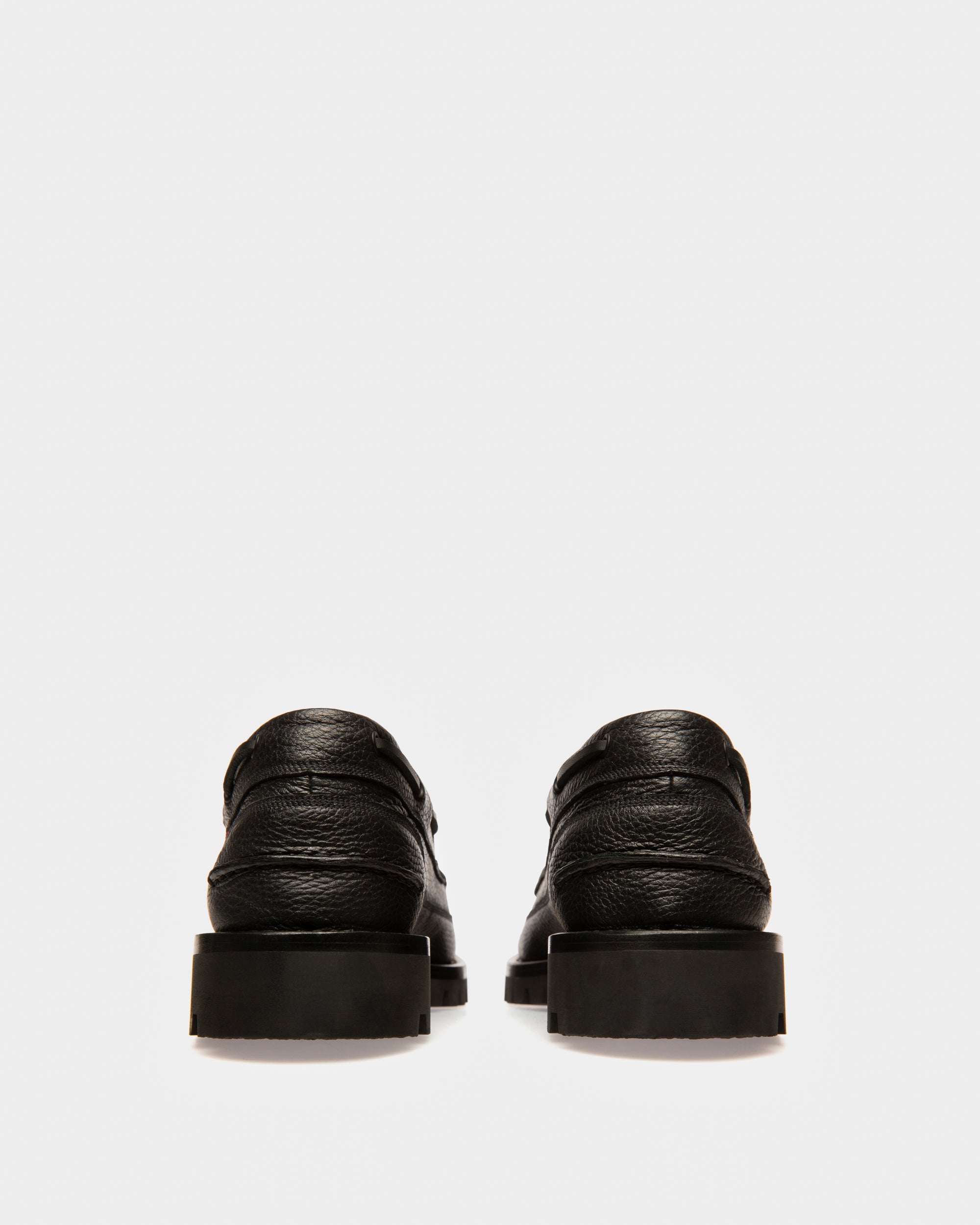 Trendal Leather Moccasins In Black - Men's - Bally - 03