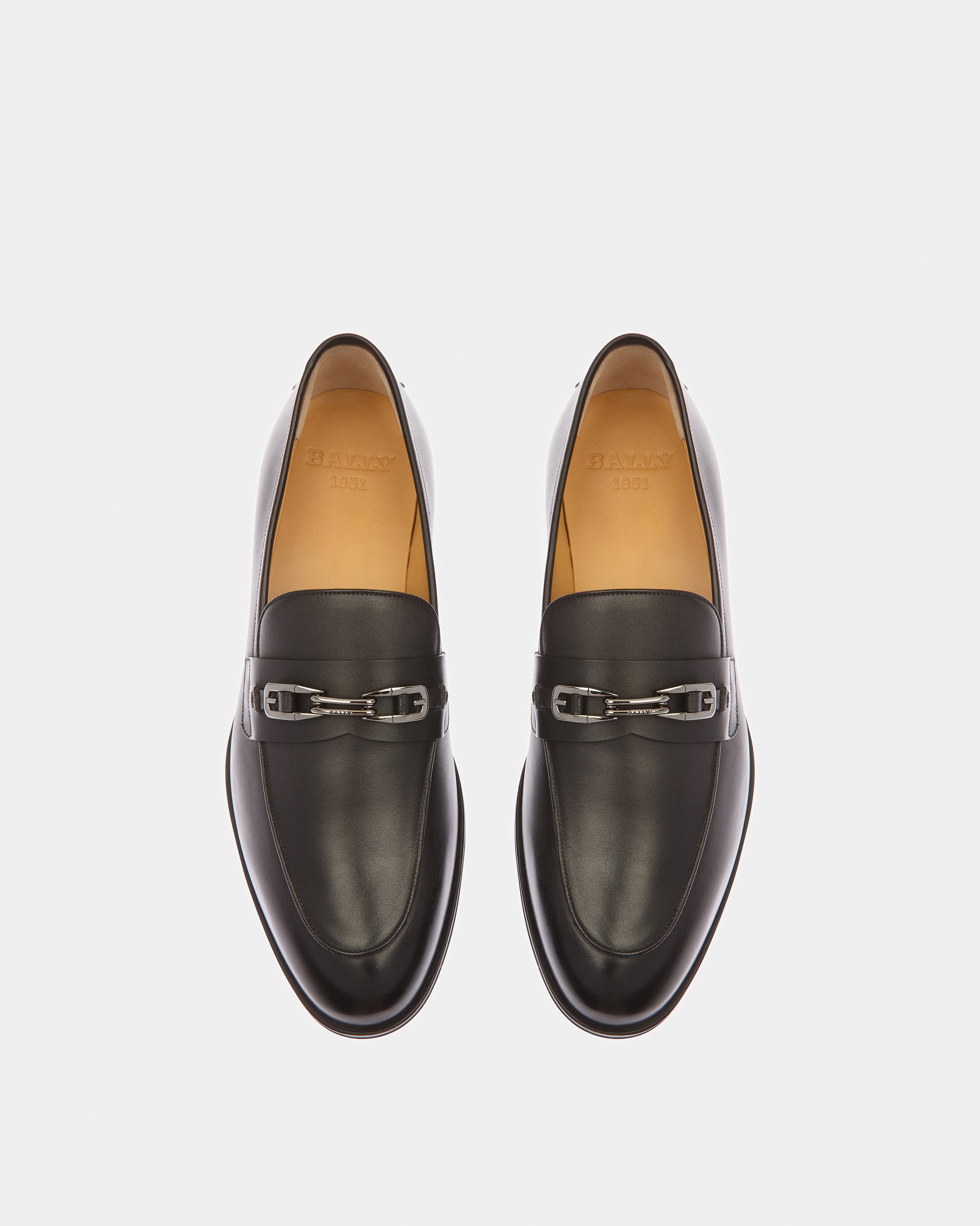 Westro Leather Loafers In Black - Men's - Bally - 02