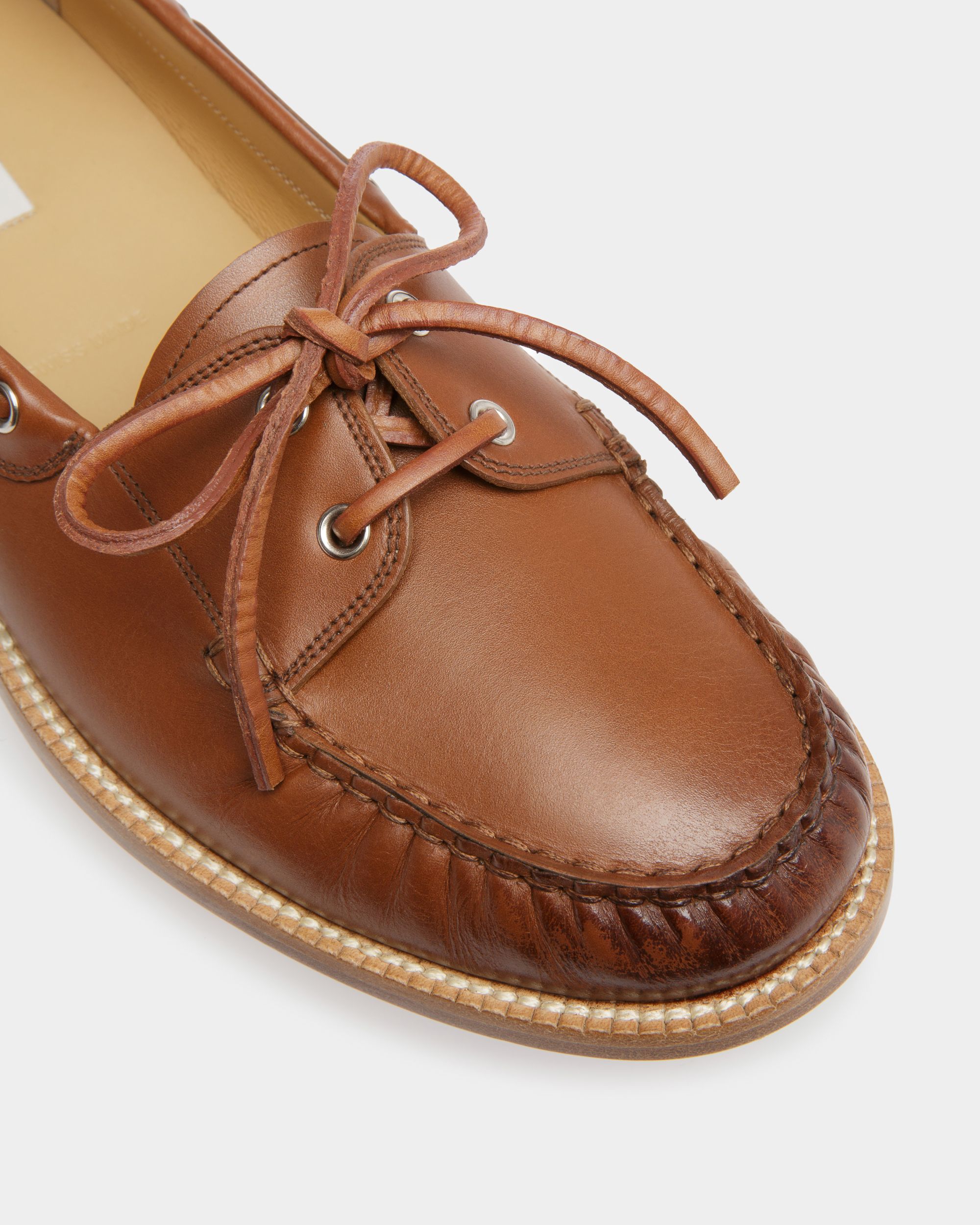 Rome Mocassins In Brown Leather - Men's - Bally - 06