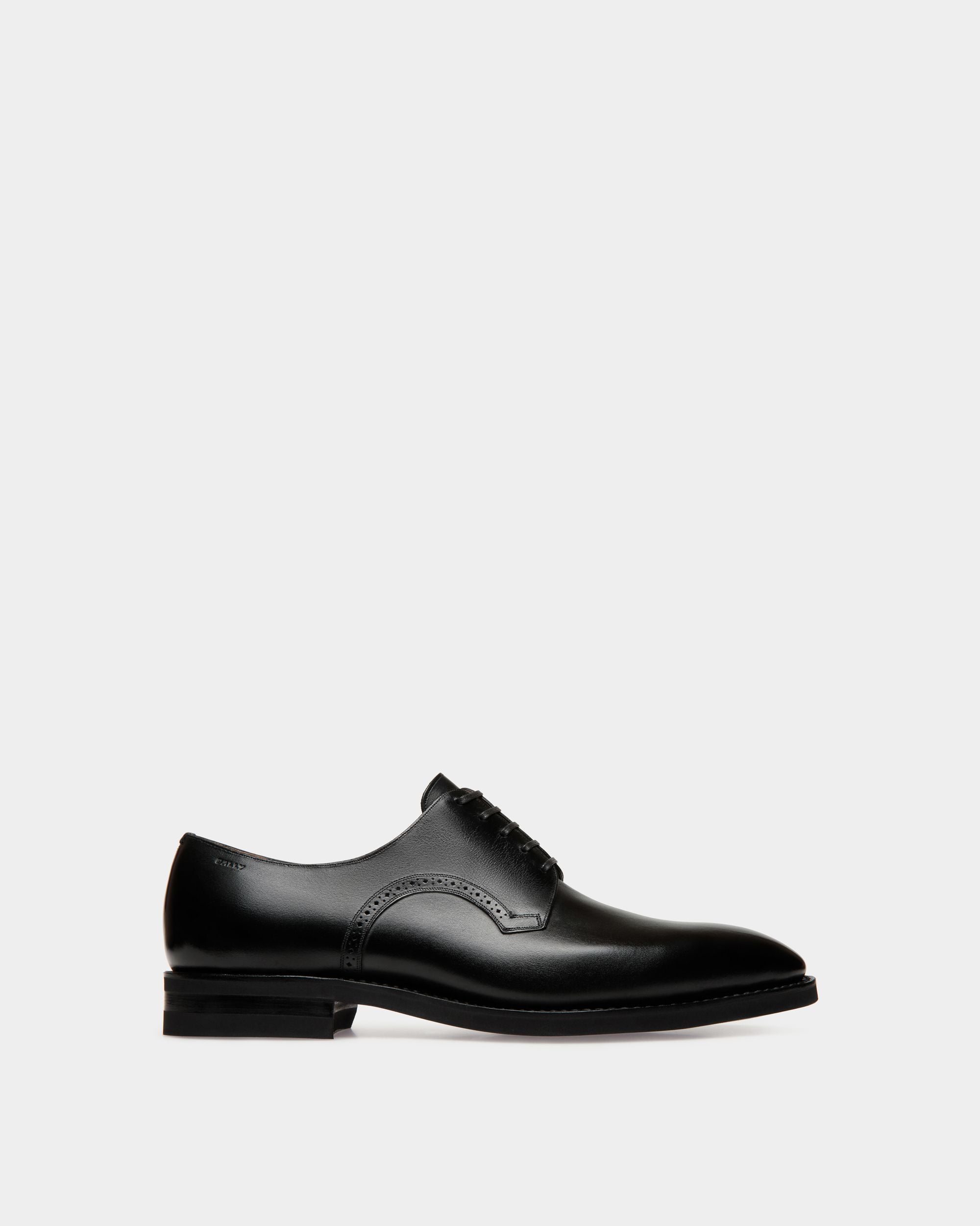Scribe Derby in Black Leather - Men's - Bally - 01