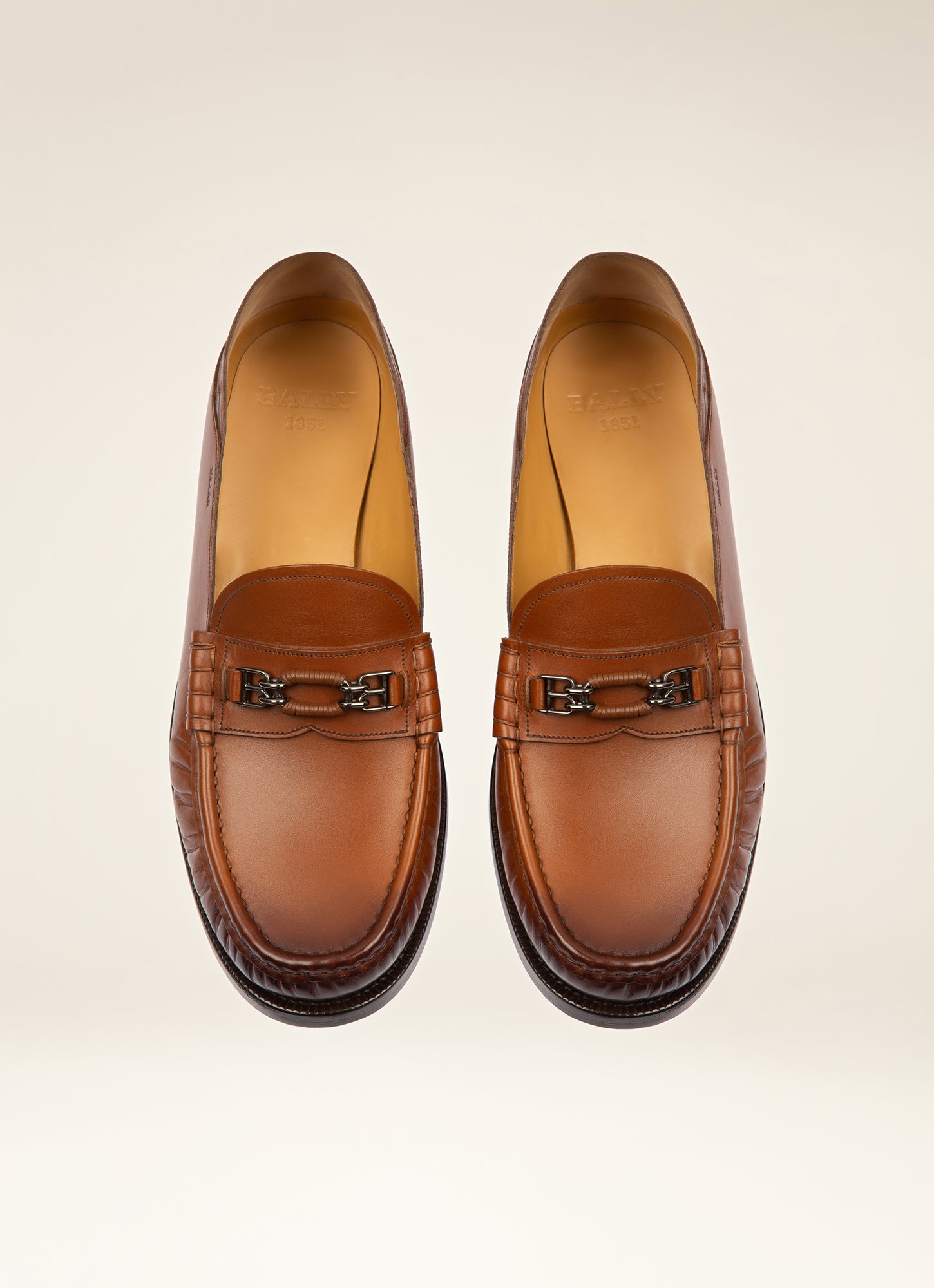 Coriano Leather Moccasins In Brown - Men's - Bally - 04