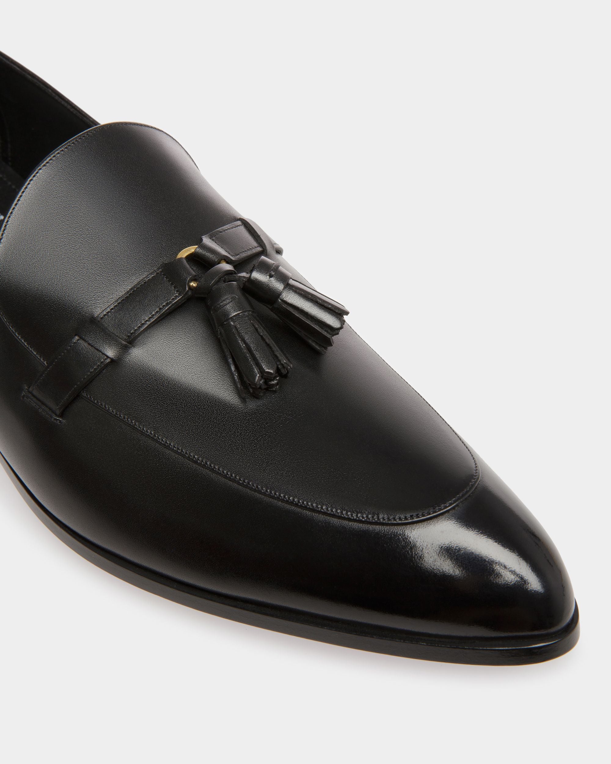 Vegas Flat Loafers In Black Leather - Men's - Bally - 06