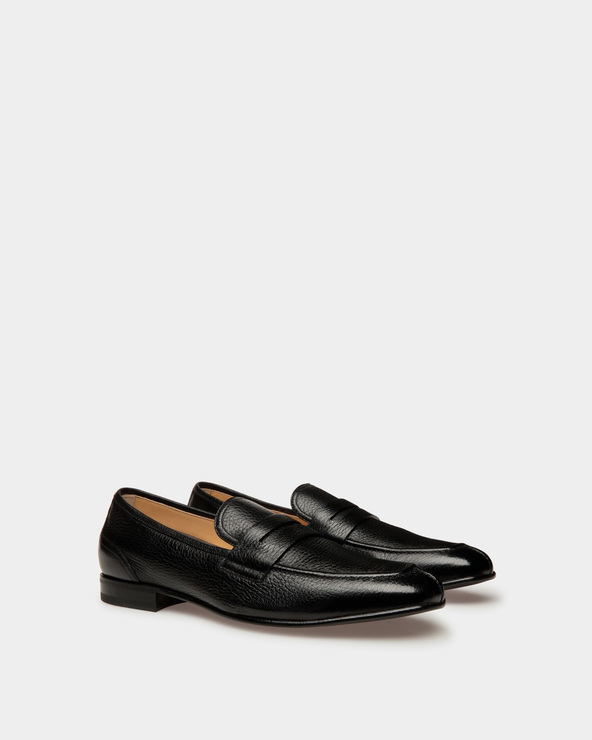 Suisse Loafers In Black Leather - Men's - Bally - 02