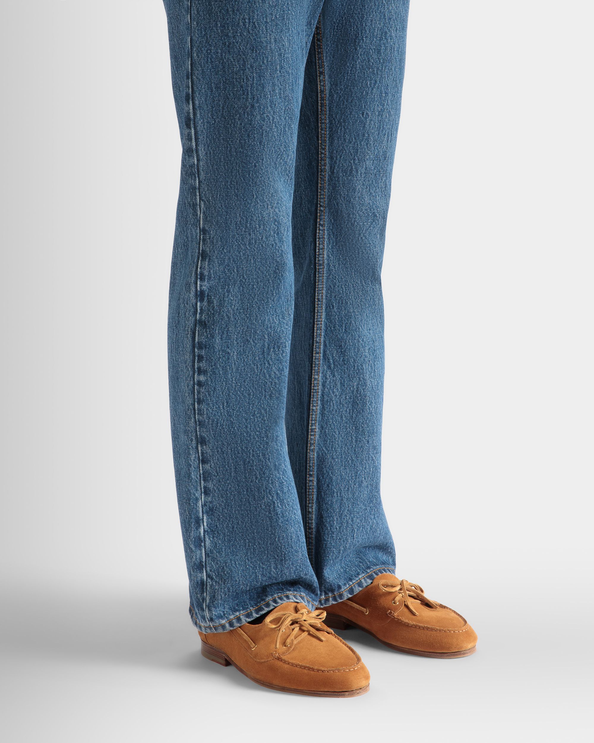 Plume Moccasin in Brown Suede - Men's - Bally - 02