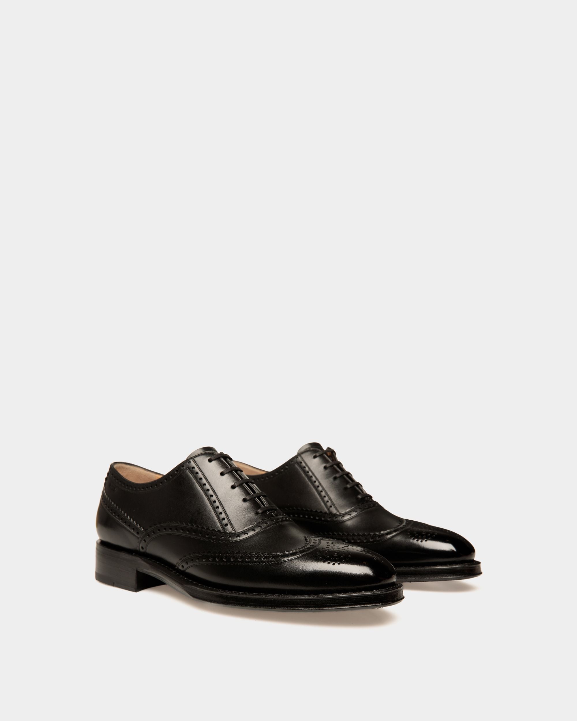 Scribe Un Oxford In Black Leather - Men's - Bally - 02
