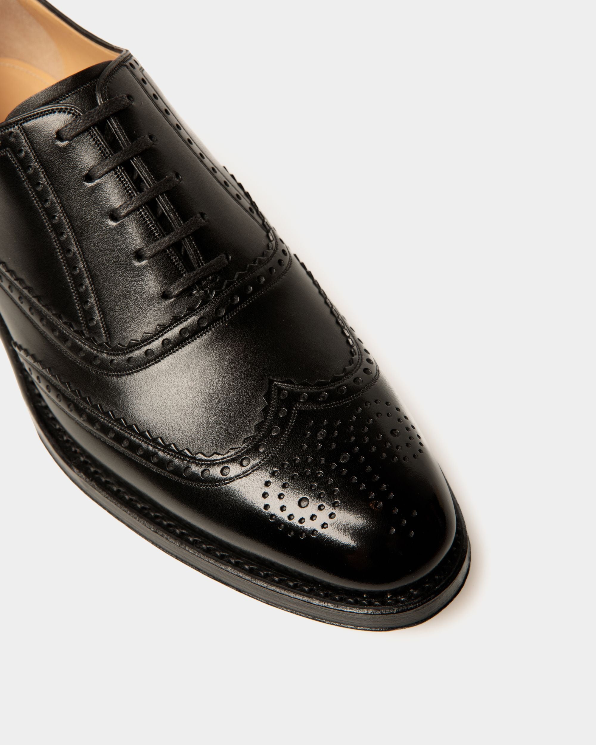 Scribe Un Oxford In Black Leather - Men's - Bally - 04