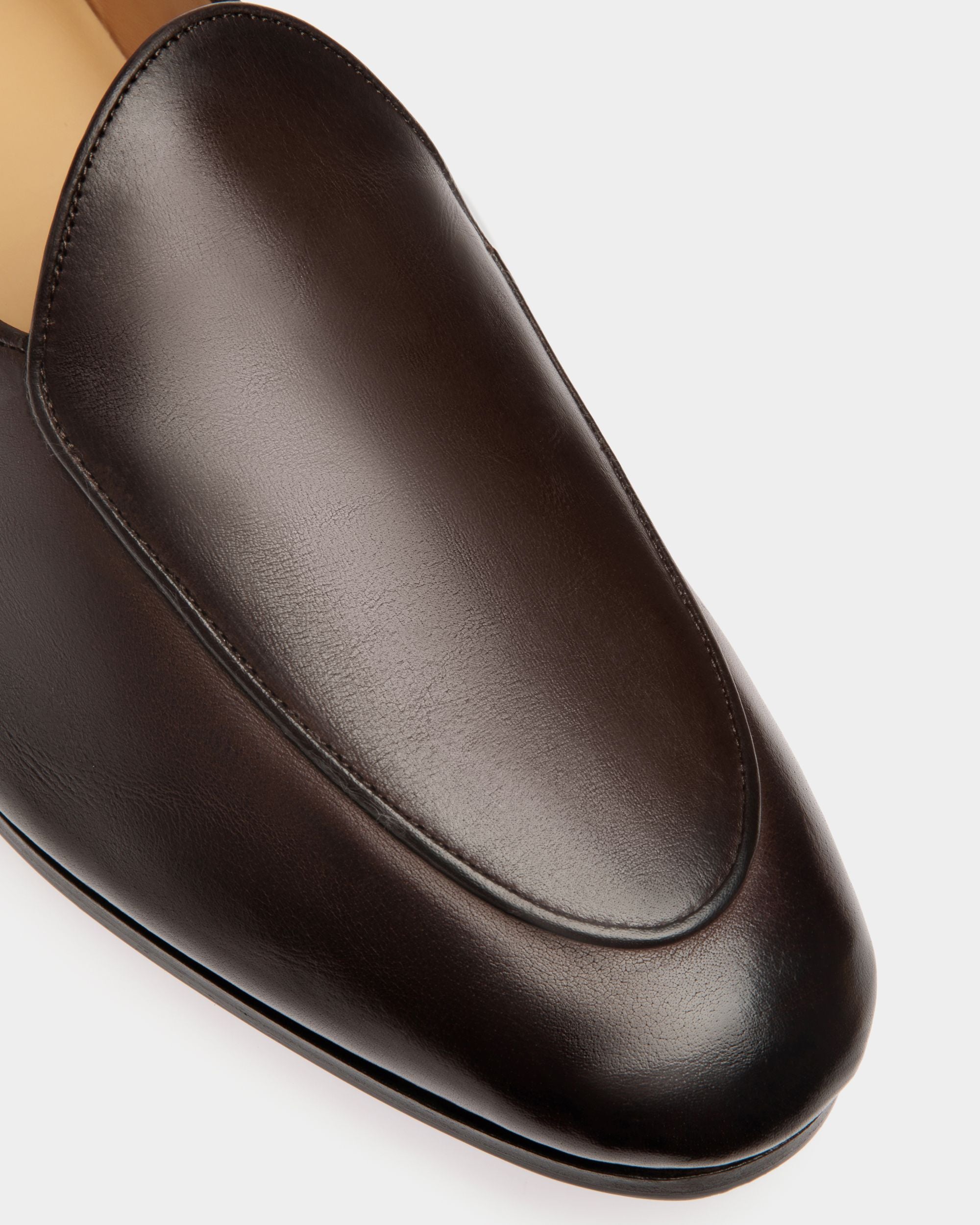 Plume Loafer in Ebony Leather - Men's - Bally - 05