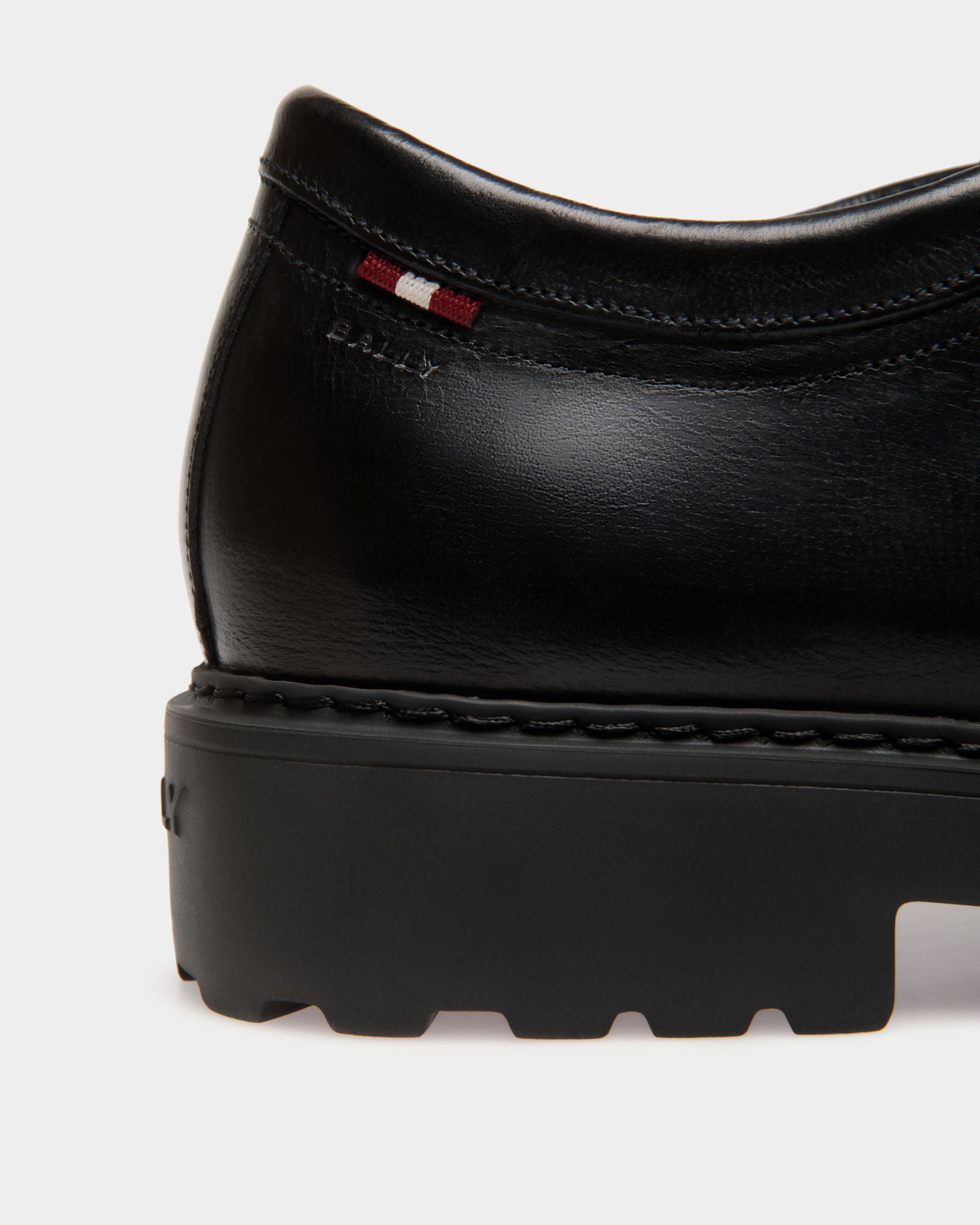 Gusto Derby in Black Leather - Men's - Bally - 05