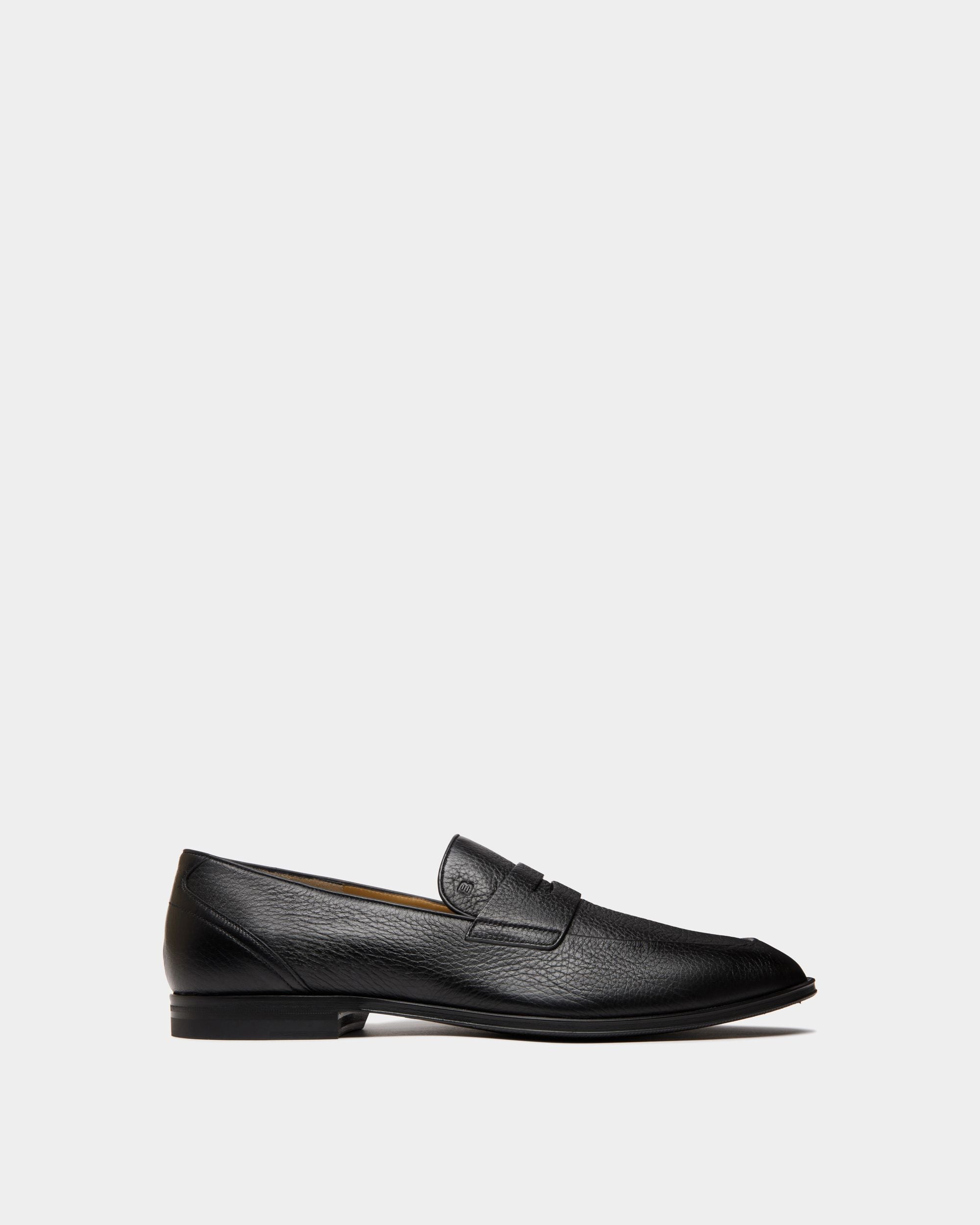 Westminster Loafer In Black Deer Leather - Men's - Bally - 01