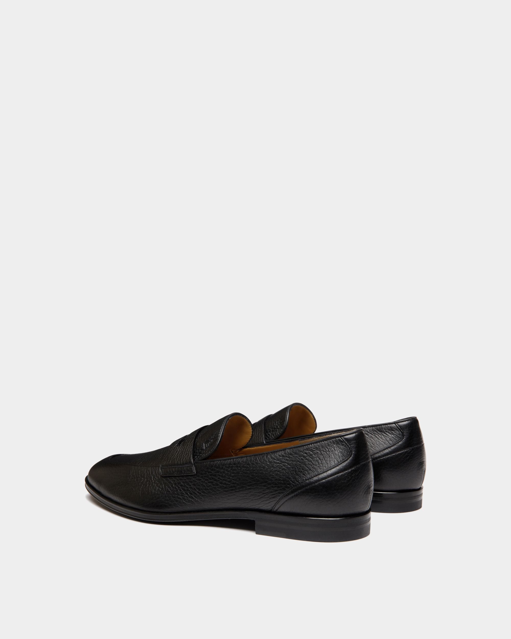 Westminster Loafer In Black Deer Leather - Men's - Bally - 03