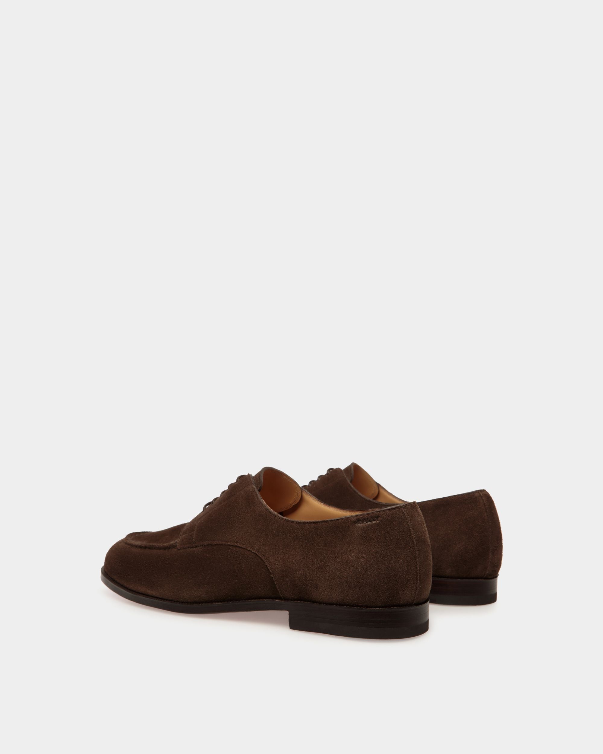 Carl Derby in Ebano Suede - Men's - Bally - 04