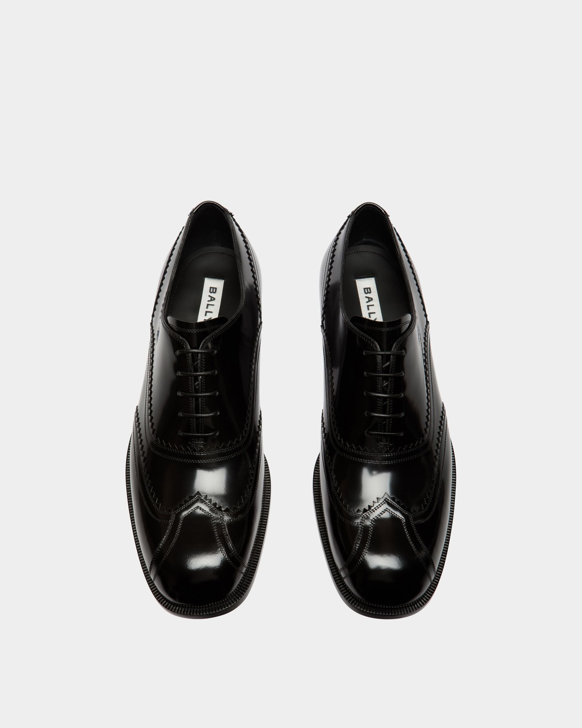 Spiegel Oxford in Black Leather - Men's - Bally - 04