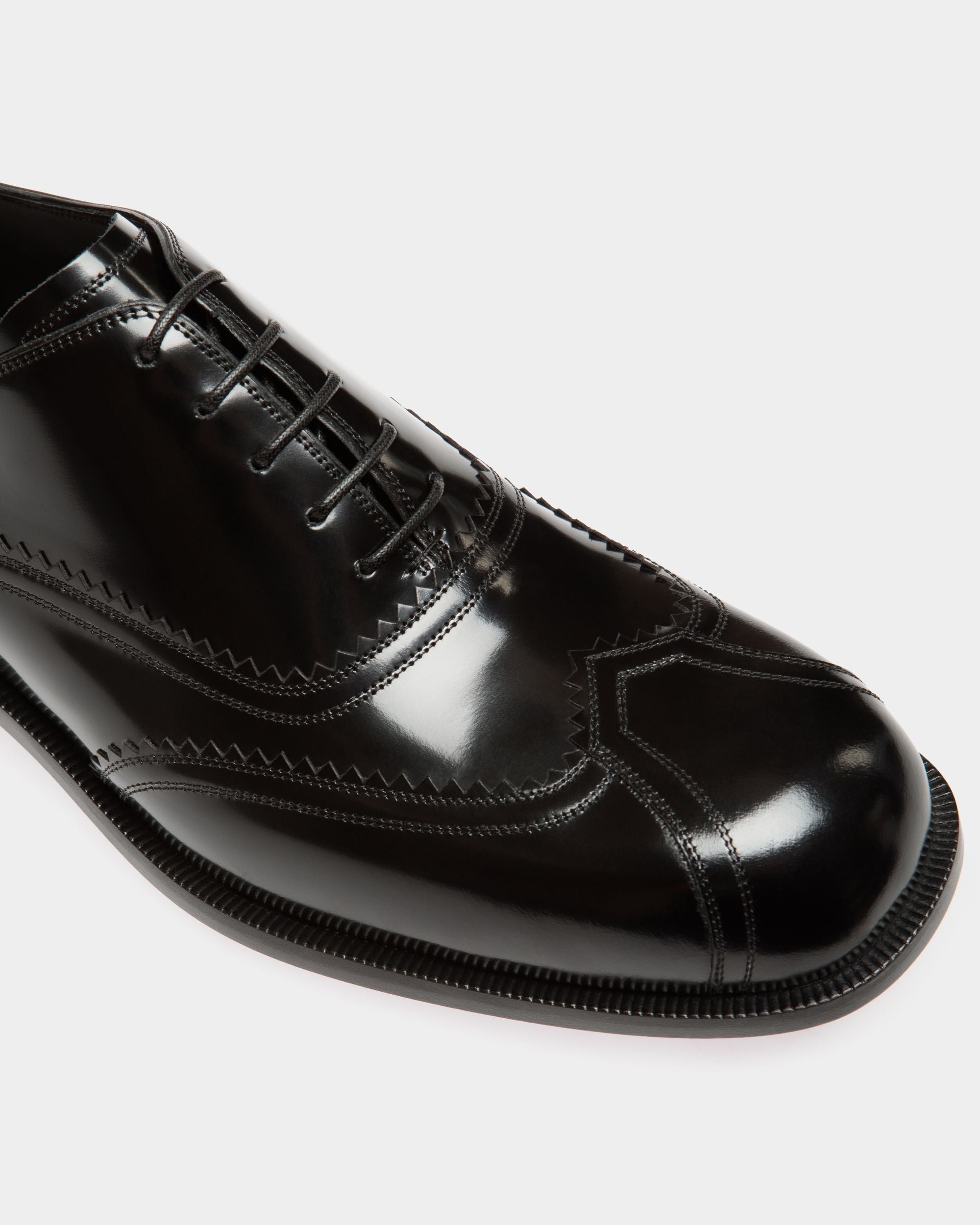 Spiegel Oxford in Black Leather - Men's - Bally - 05