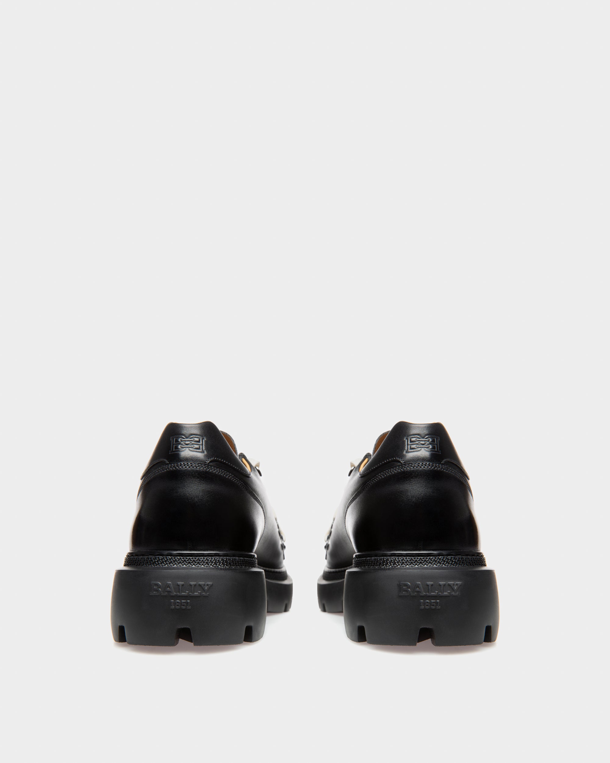Varshal Leather Derbies In Black - Men's - Bally - 04