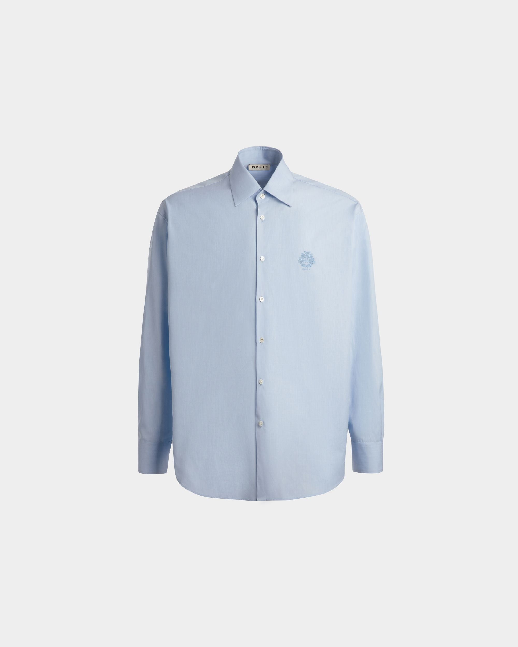 Shirt in Light Blue Cotton - Men's - Bally - 01