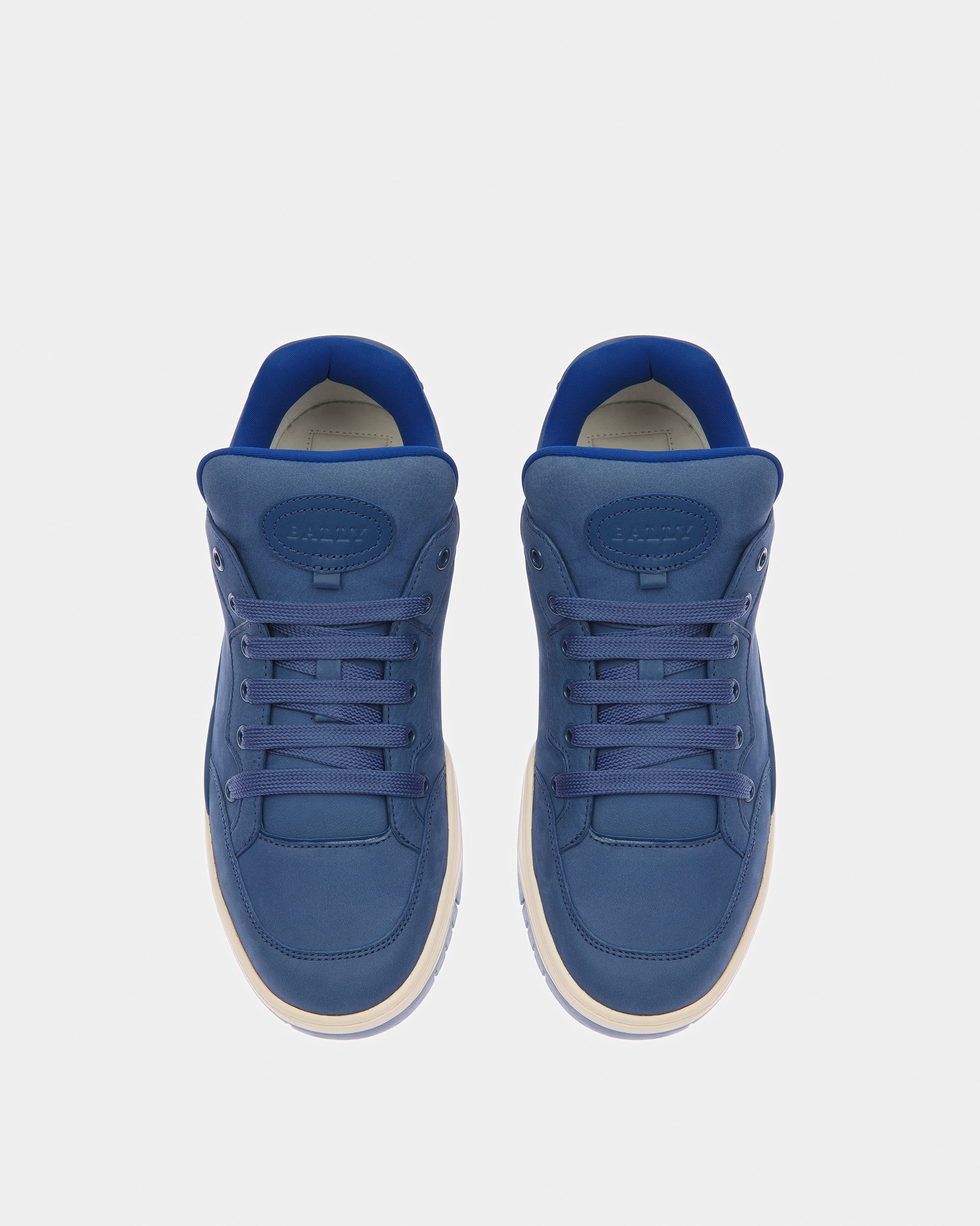 Kiro Leather Sneakers In Blue Neon - Men's - Bally - 02
