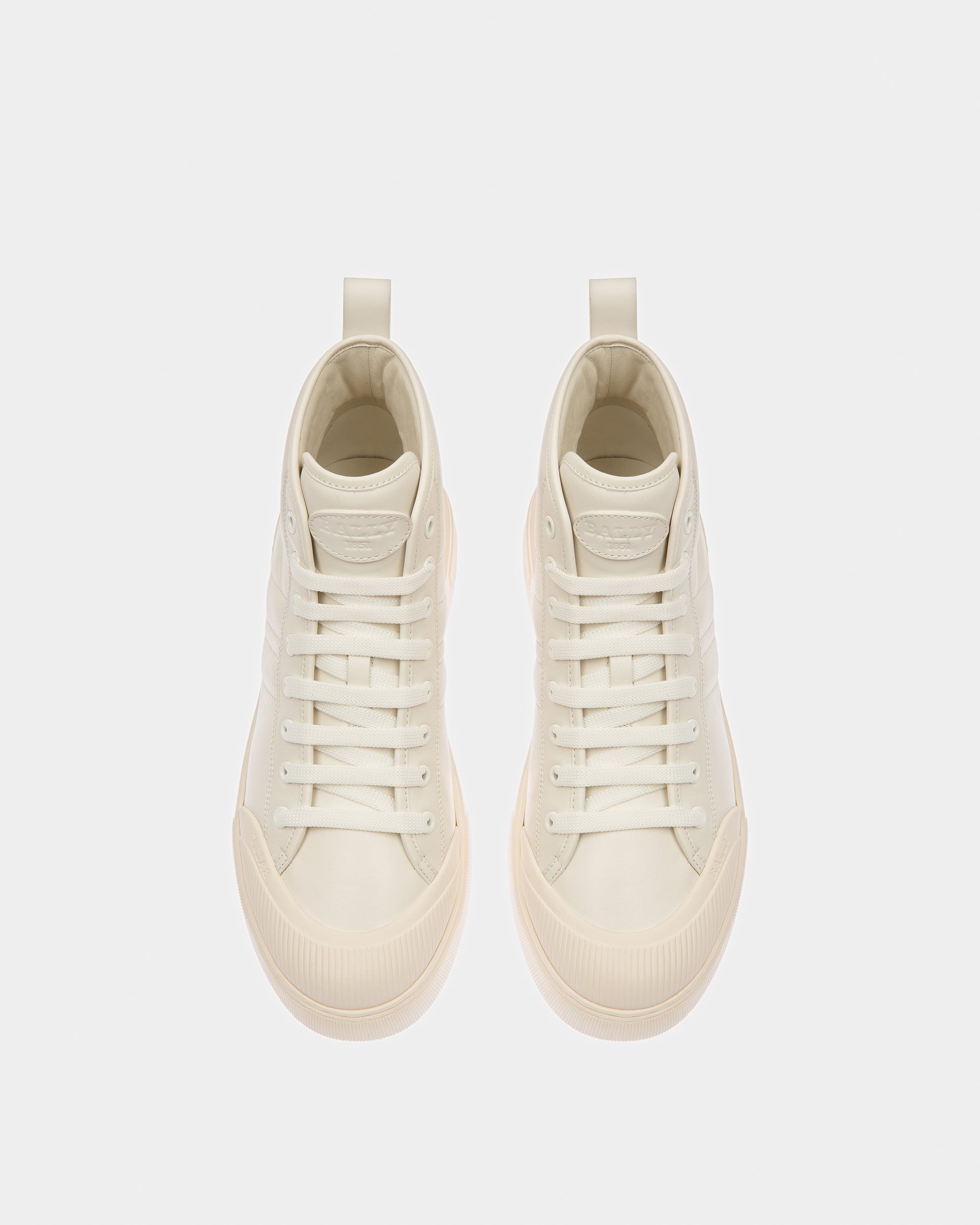 Maren Leather Sneakers In White - Men's - Bally - 02