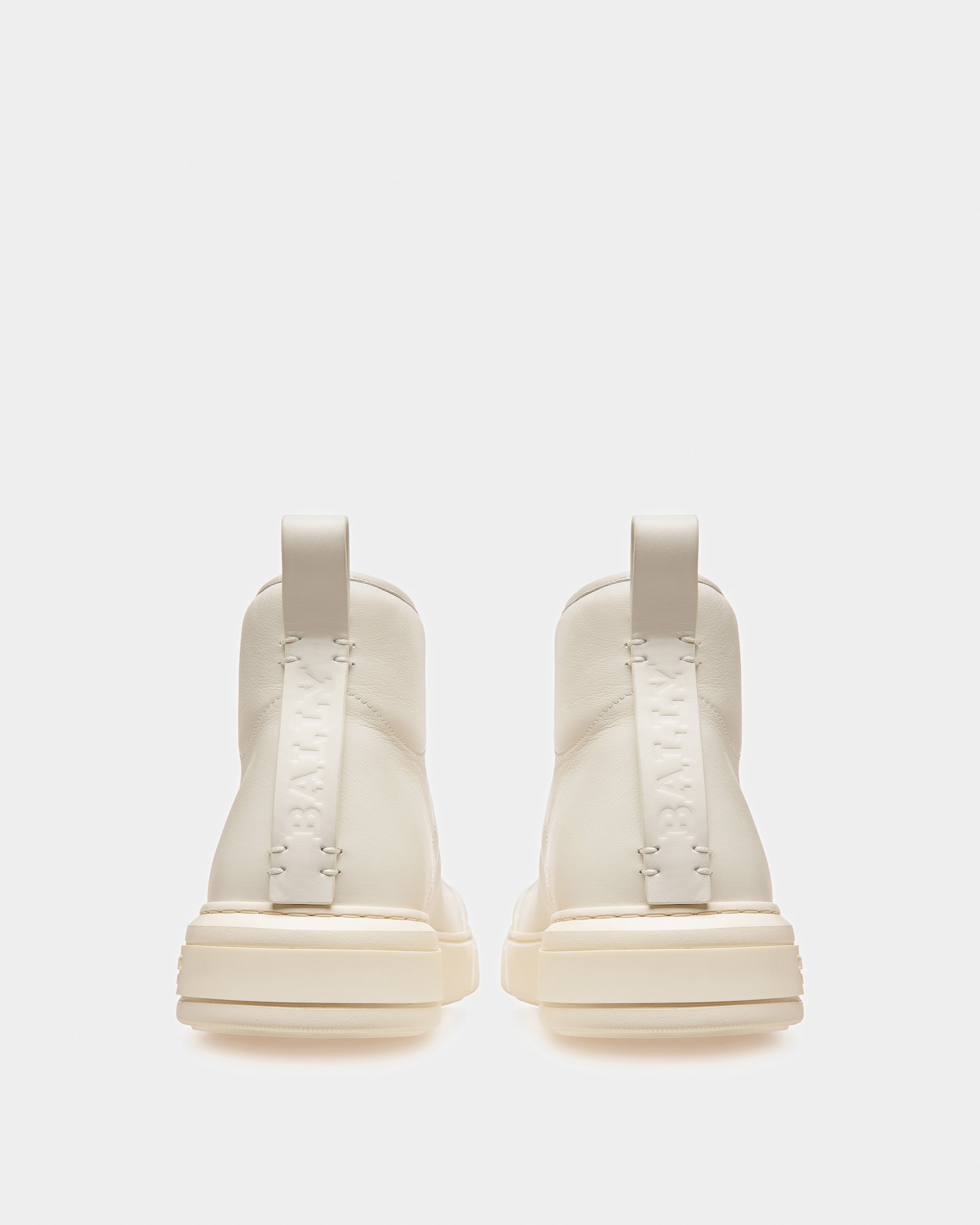 Maren Leather Sneakers In White - Men's - Bally - 04