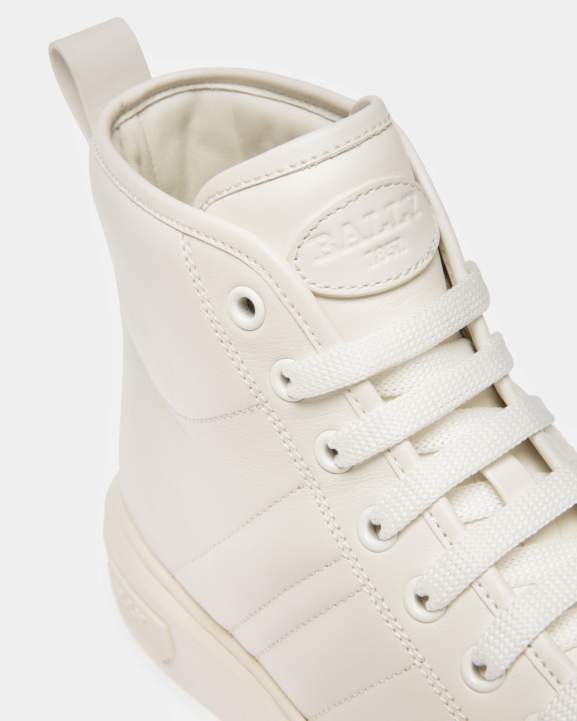 Maren Leather Sneakers In White - Men's - Bally - 06