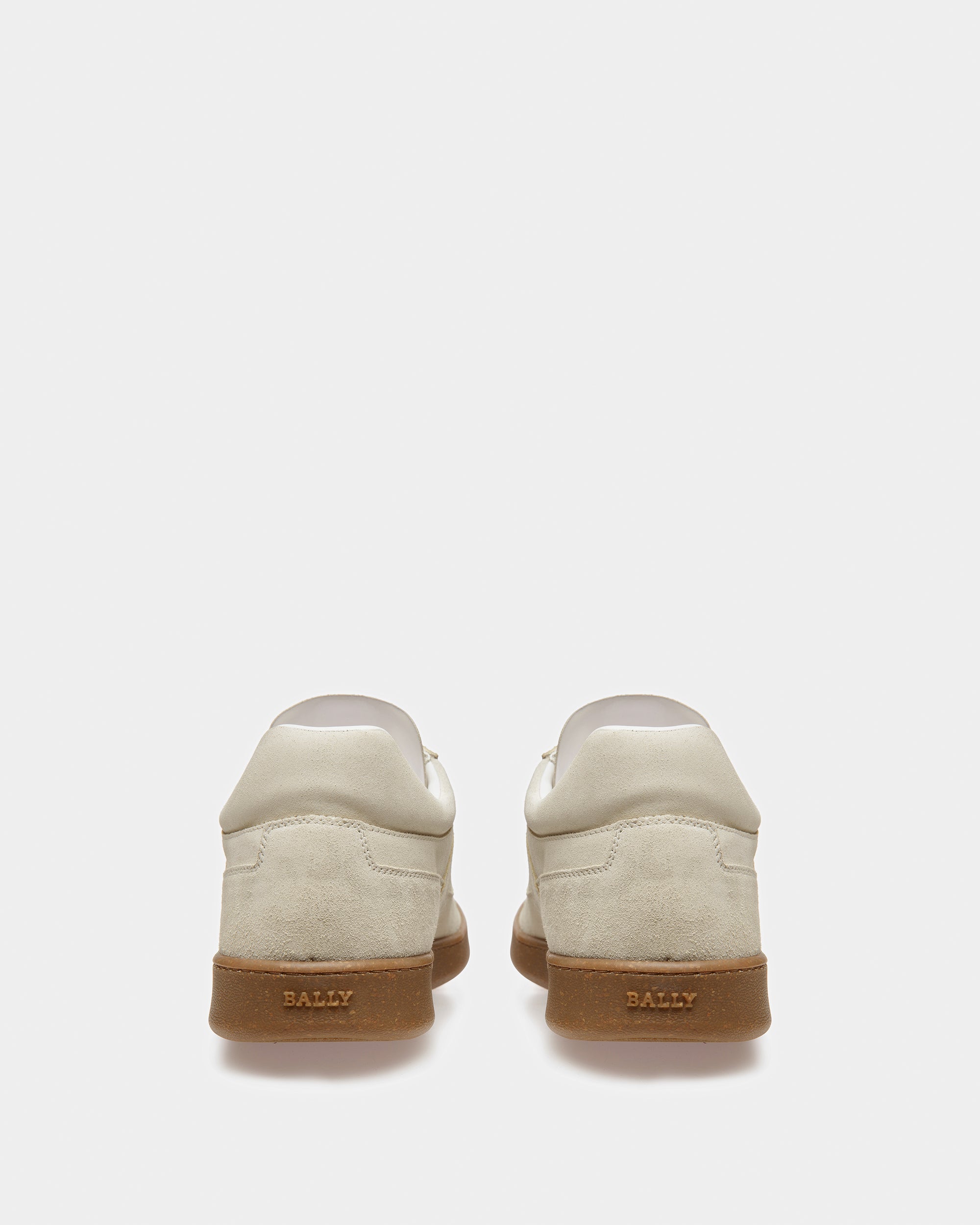 Weky Leather Sneakers In Dusty White - Men's - Bally - 04