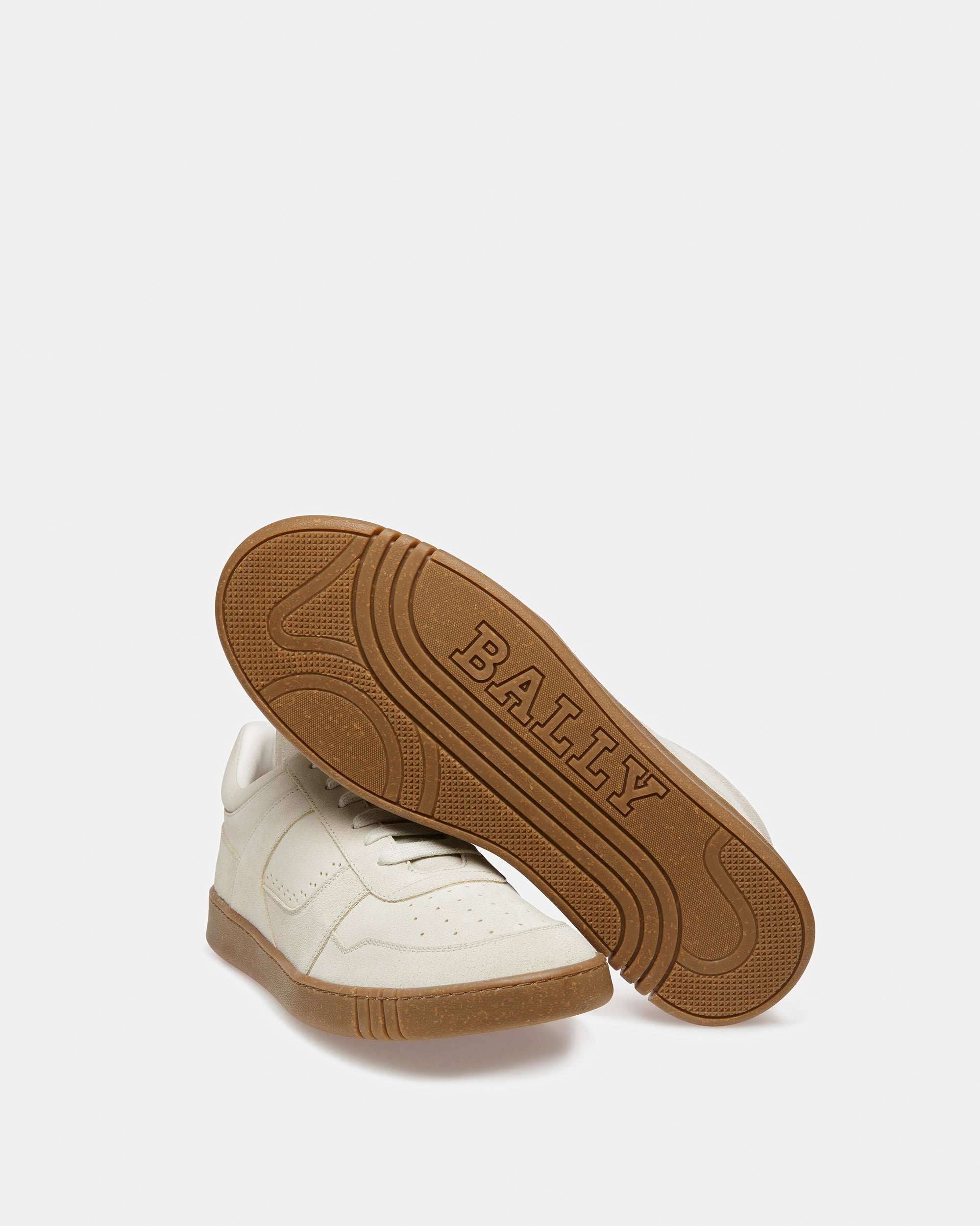 Weky Leather Sneakers In Dusty White - Men's - Bally - 05