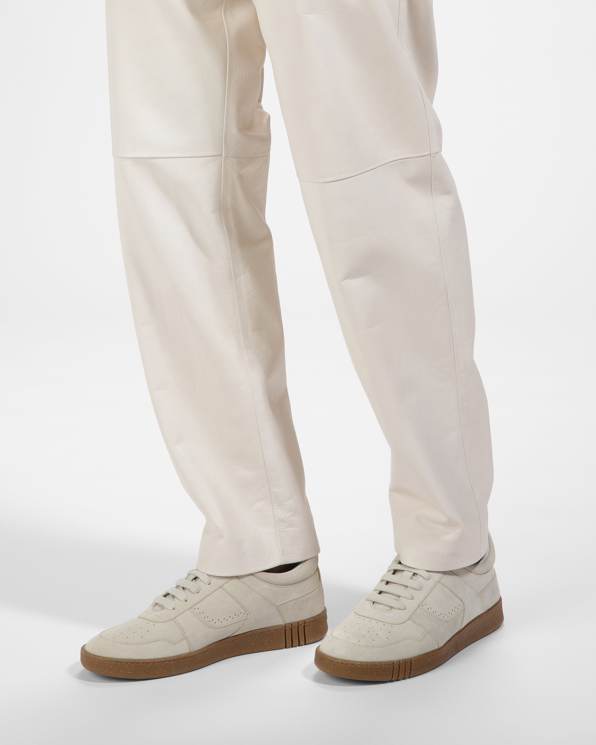 Weky Leather Sneakers In Dusty White - Men's - Bally - 07