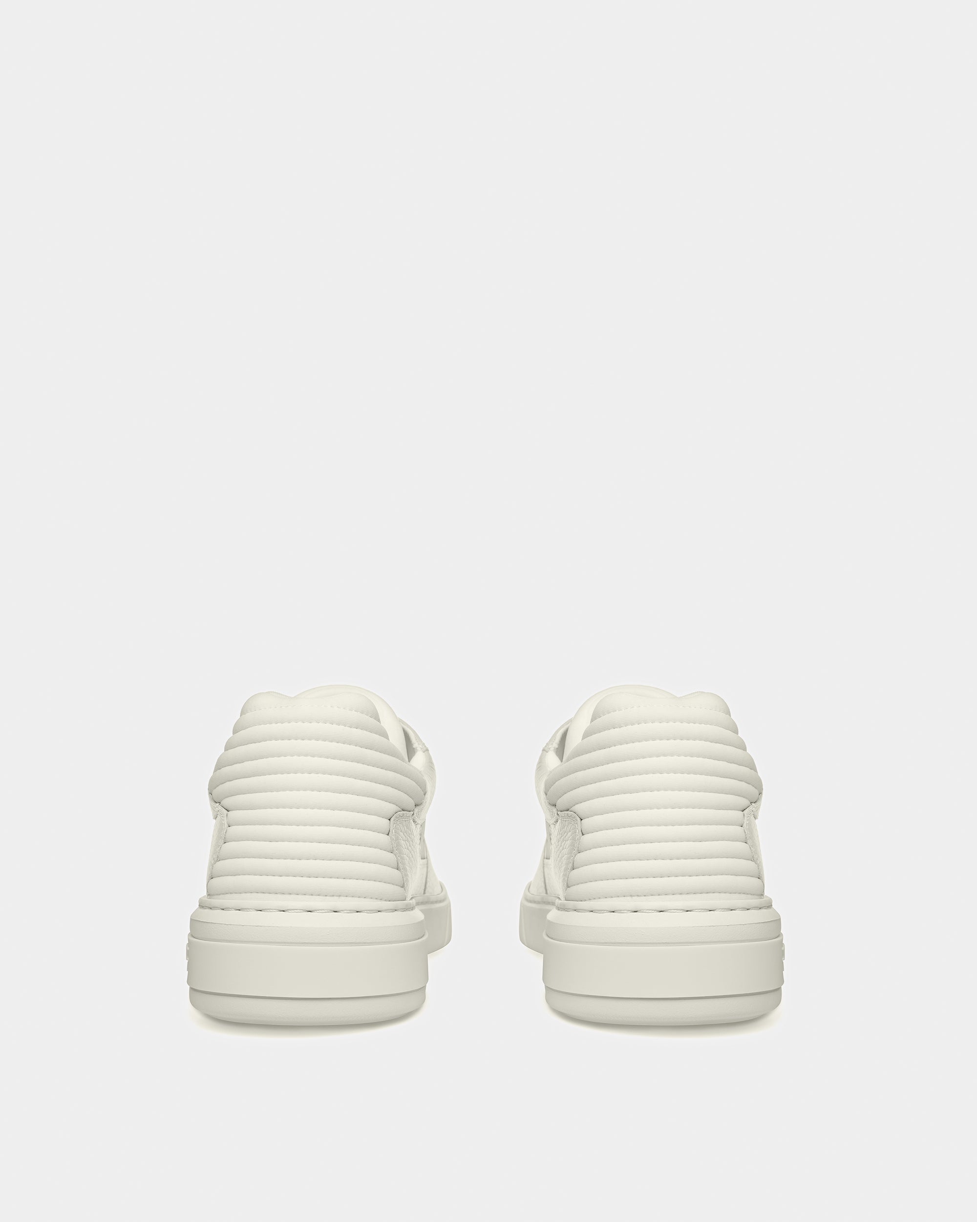 Mark Leather And Fabric Sneakers In White - Men's - Bally - 03