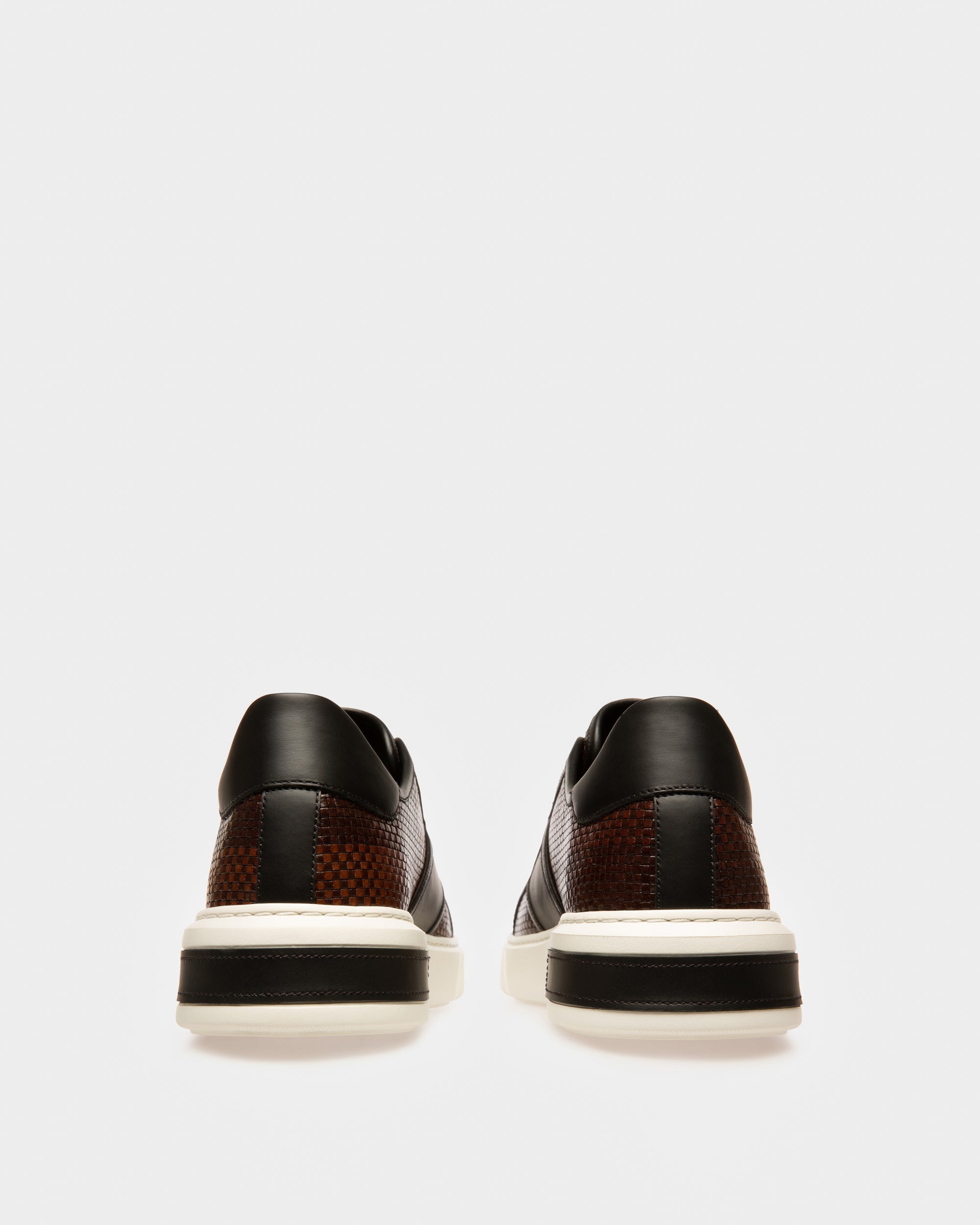 Myller Leather Sneakers In Black & Brown - Men's - Bally - 03