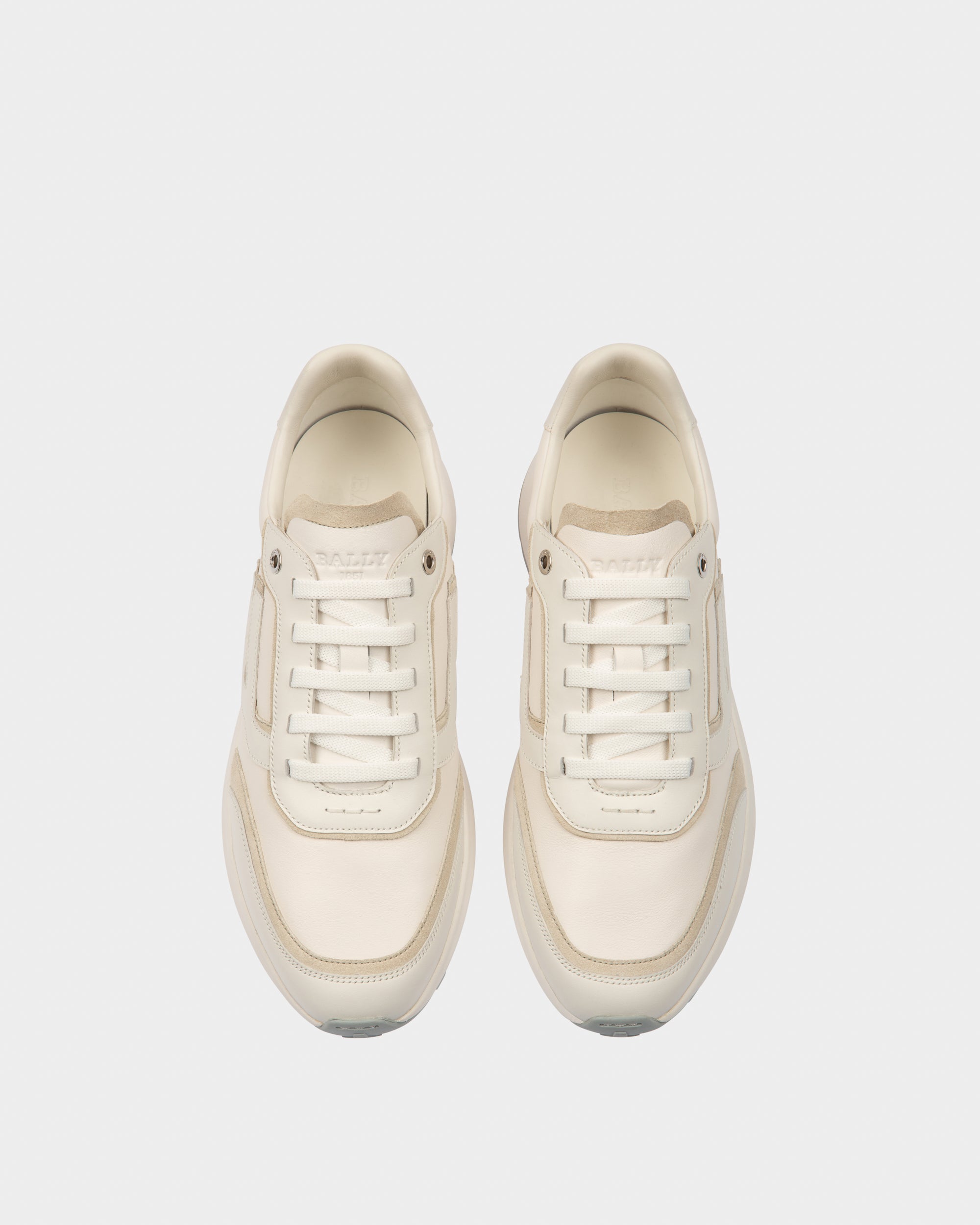 Demmy Leather Sneakers In White - Men's - Bally - 02