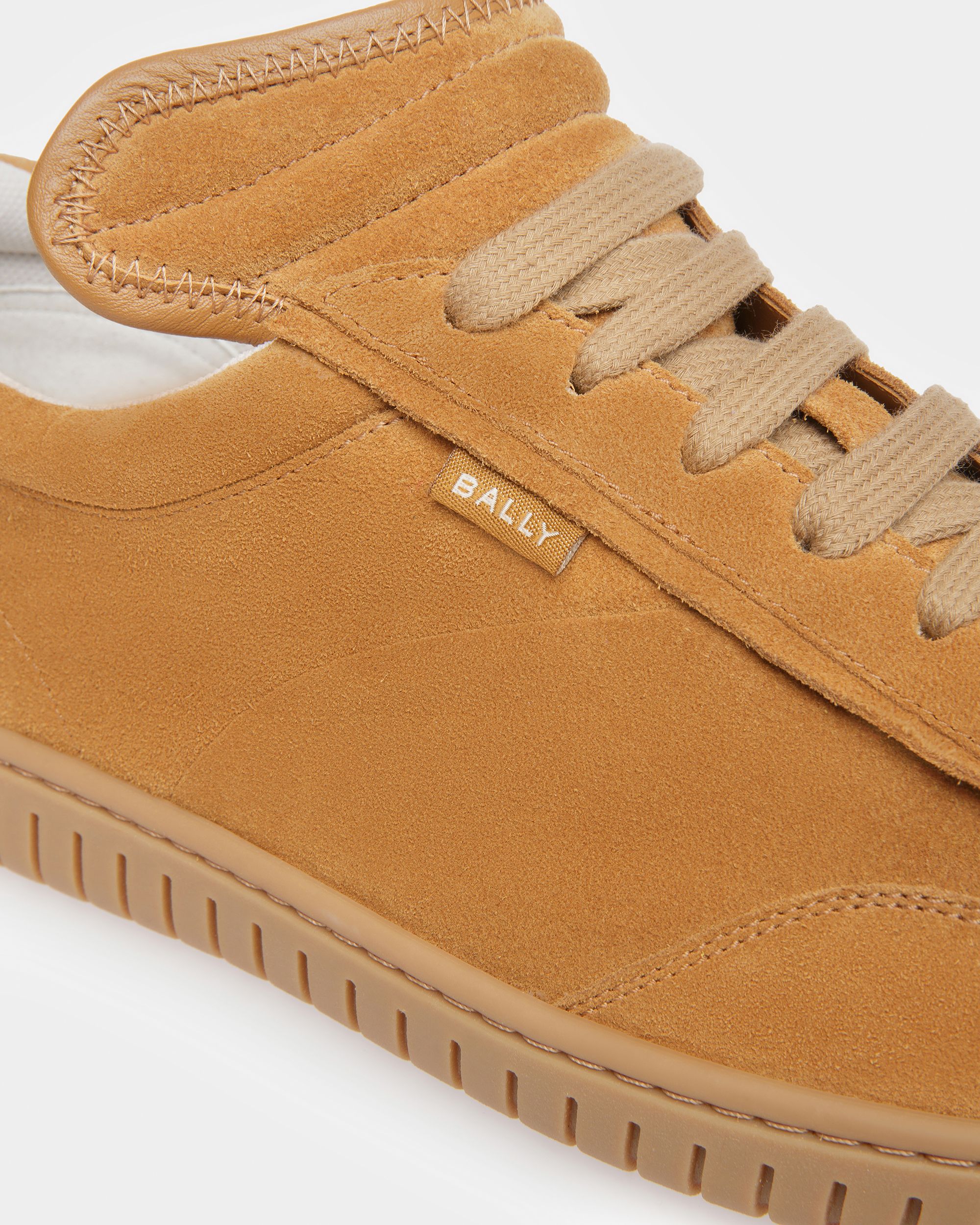 Player Sneakers In Desert And Amber Leather - Men's - Bally - 05
