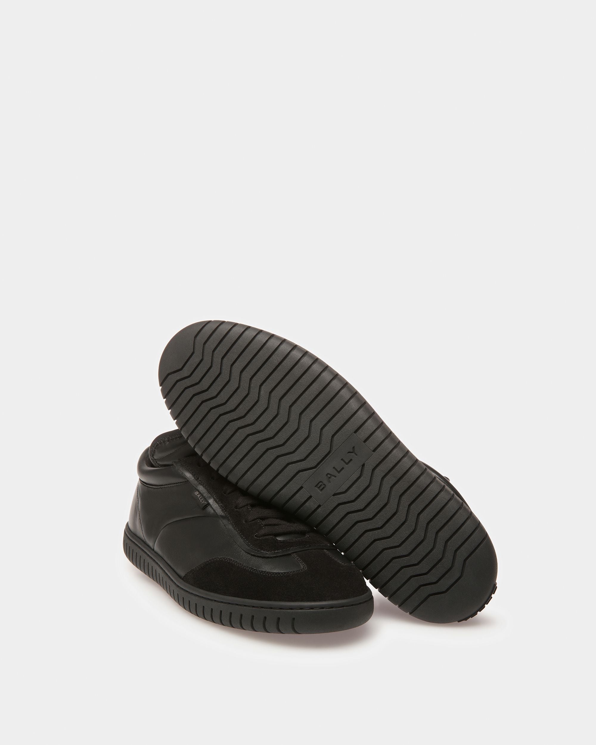 Player Sneakers In Black Leather - Men's - Bally - 04