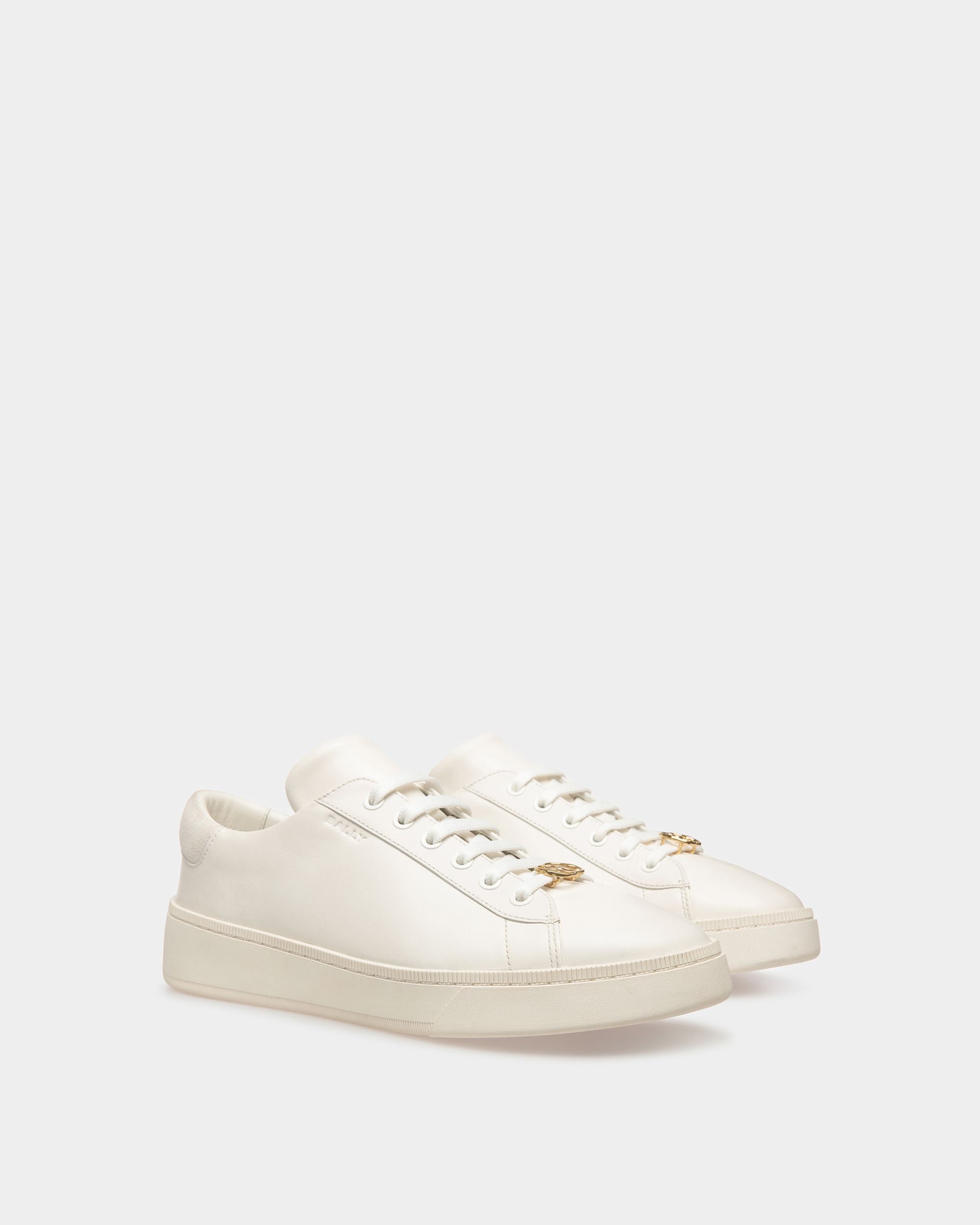Raise Sneakers In White Leather - Men's - Bally - 03