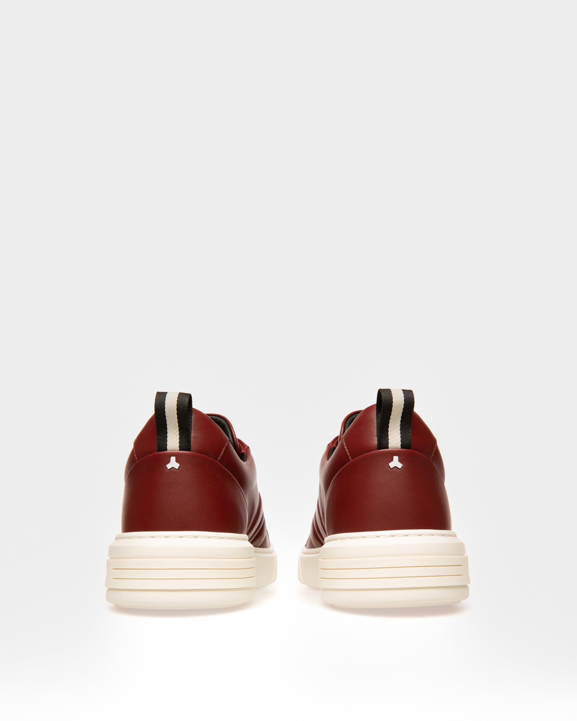 Maxim Leather Sneakers In Heritage Red - Men's - Bally - 03