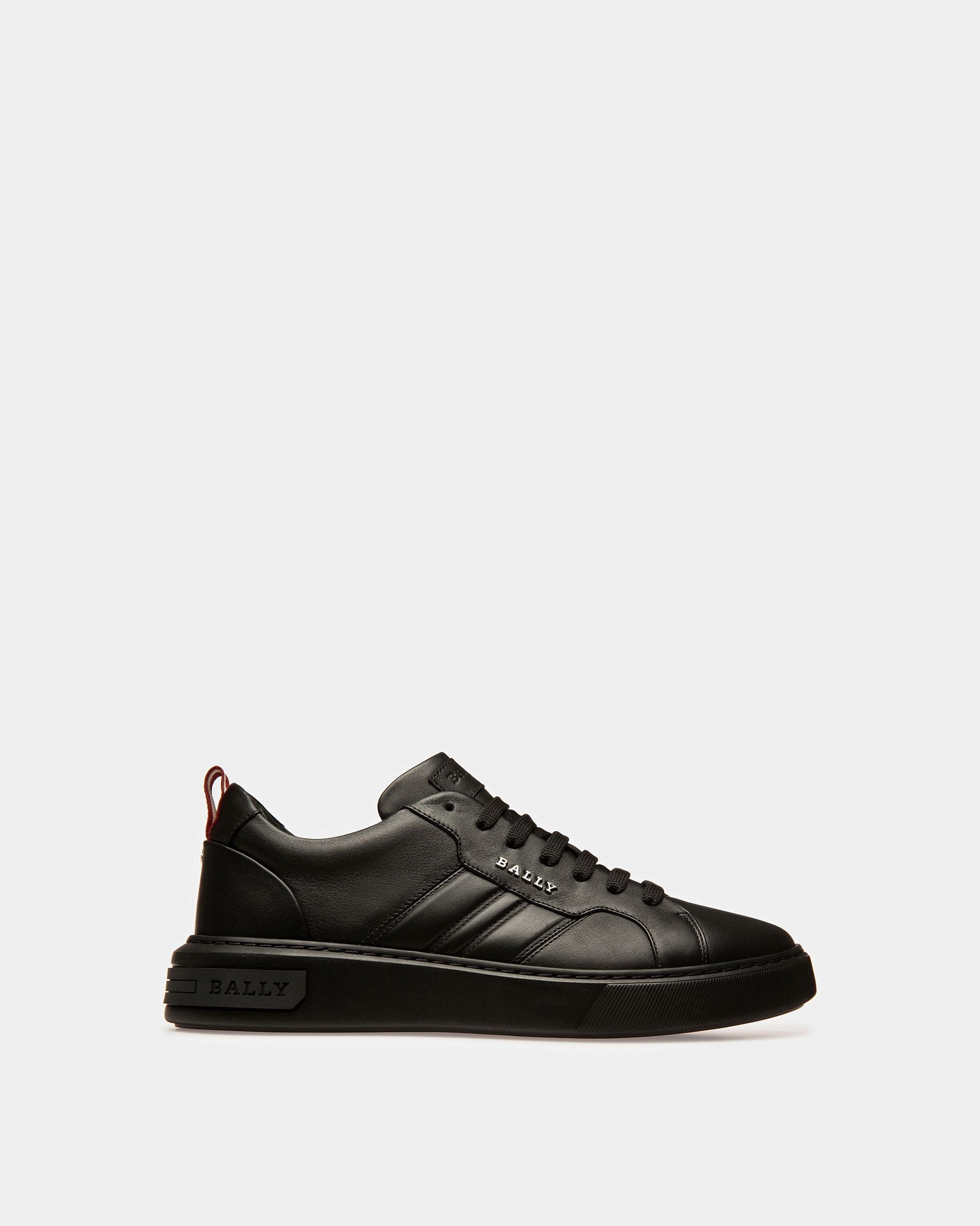 Maxim Leather Sneakers In Black - Men's - Bally - 01