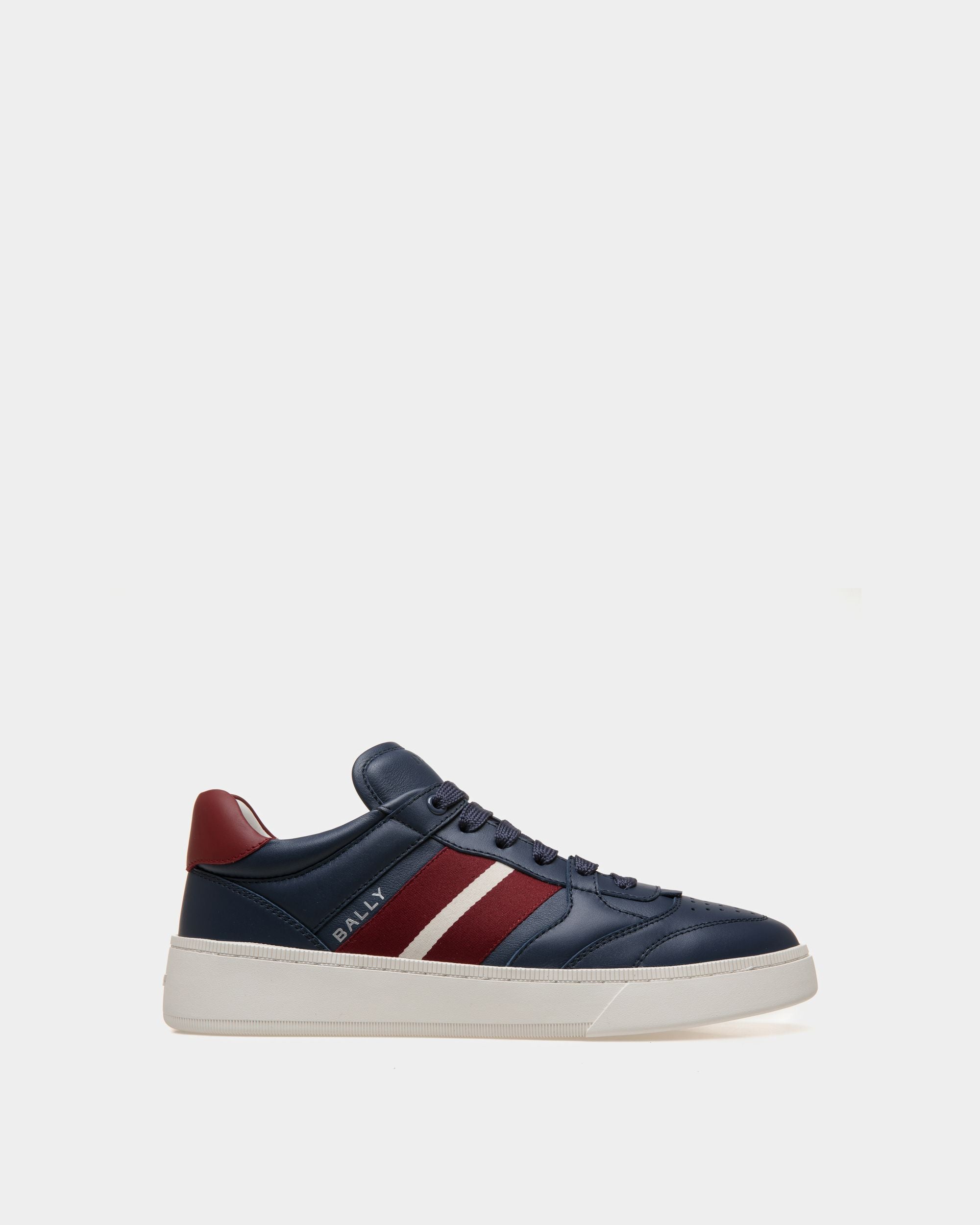 Raise Sneaker in Blue Leather - Men's - Bally - 01