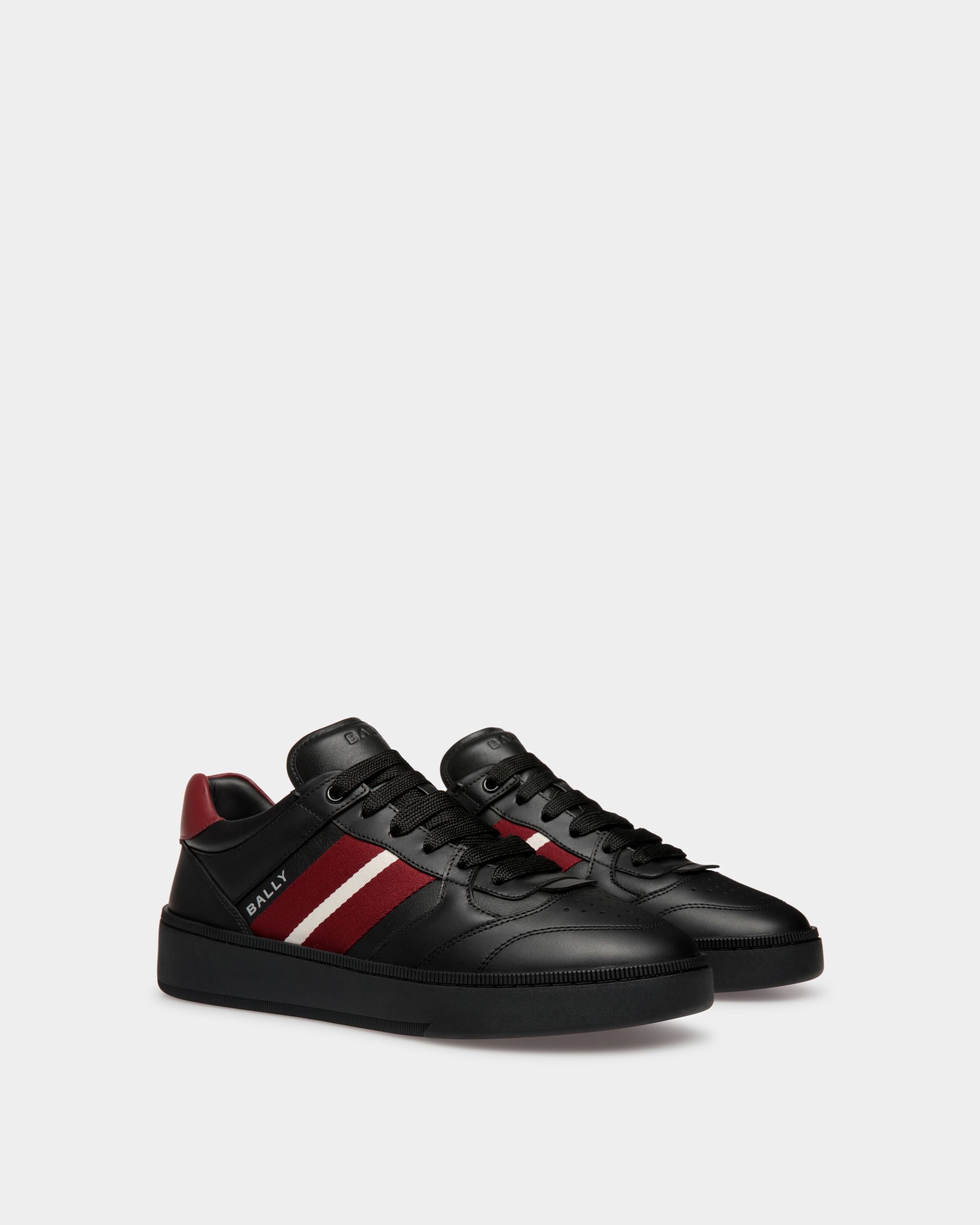 Raise Sneaker In Black Leather - Men's - Bally - 03