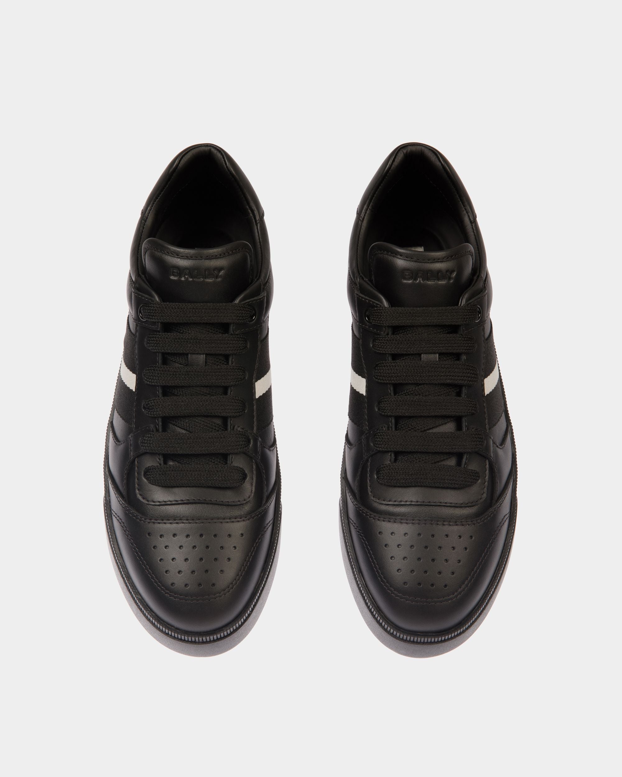 Raise Sneaker in Black Leather - Men's - Bally - 04