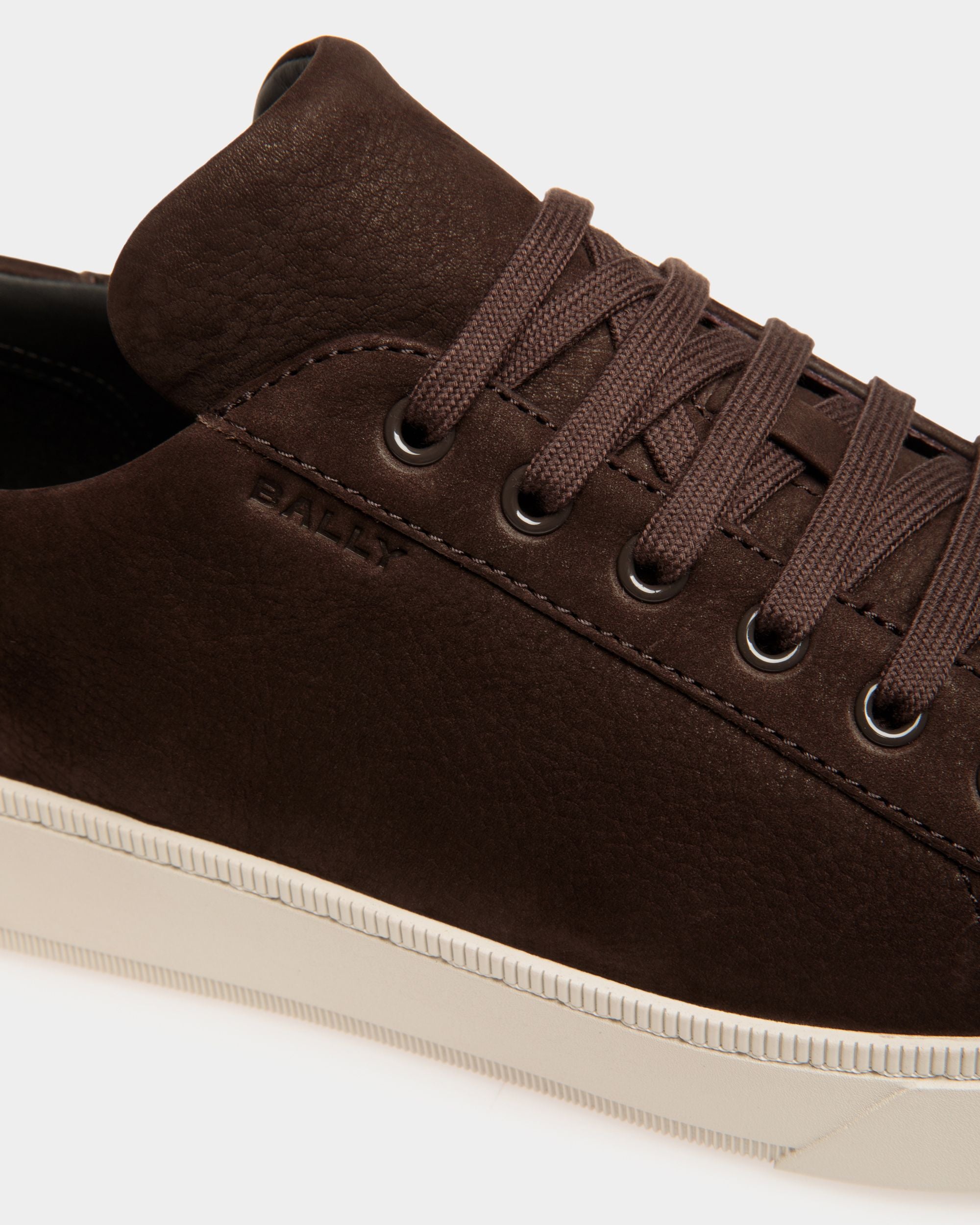 Raise Sneaker in Ebano Nubuck Leather - Men's - Bally - 04