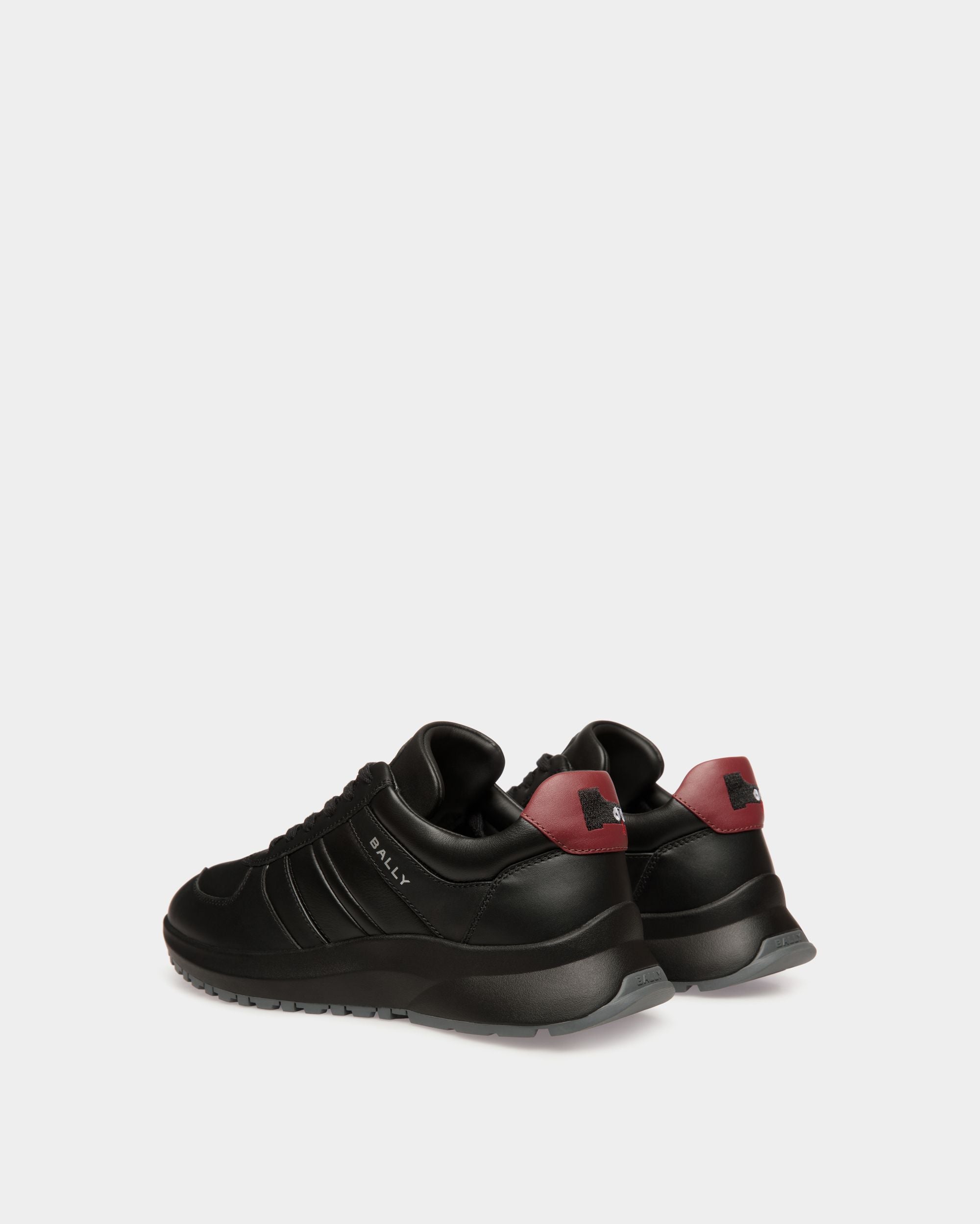 Outline Sneaker in Black and Sirah Leather - Men's - Bally - 04