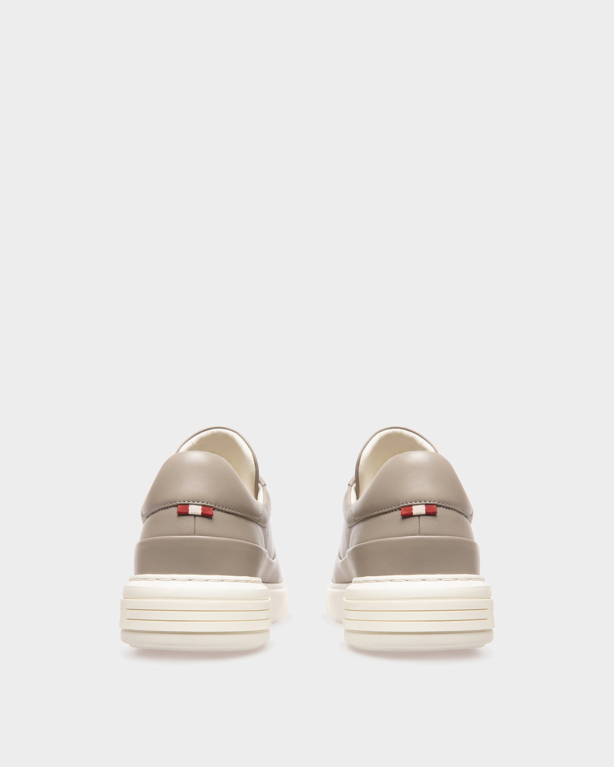 Manny Leather Sneakers In Grey - Men's - Bally - 04